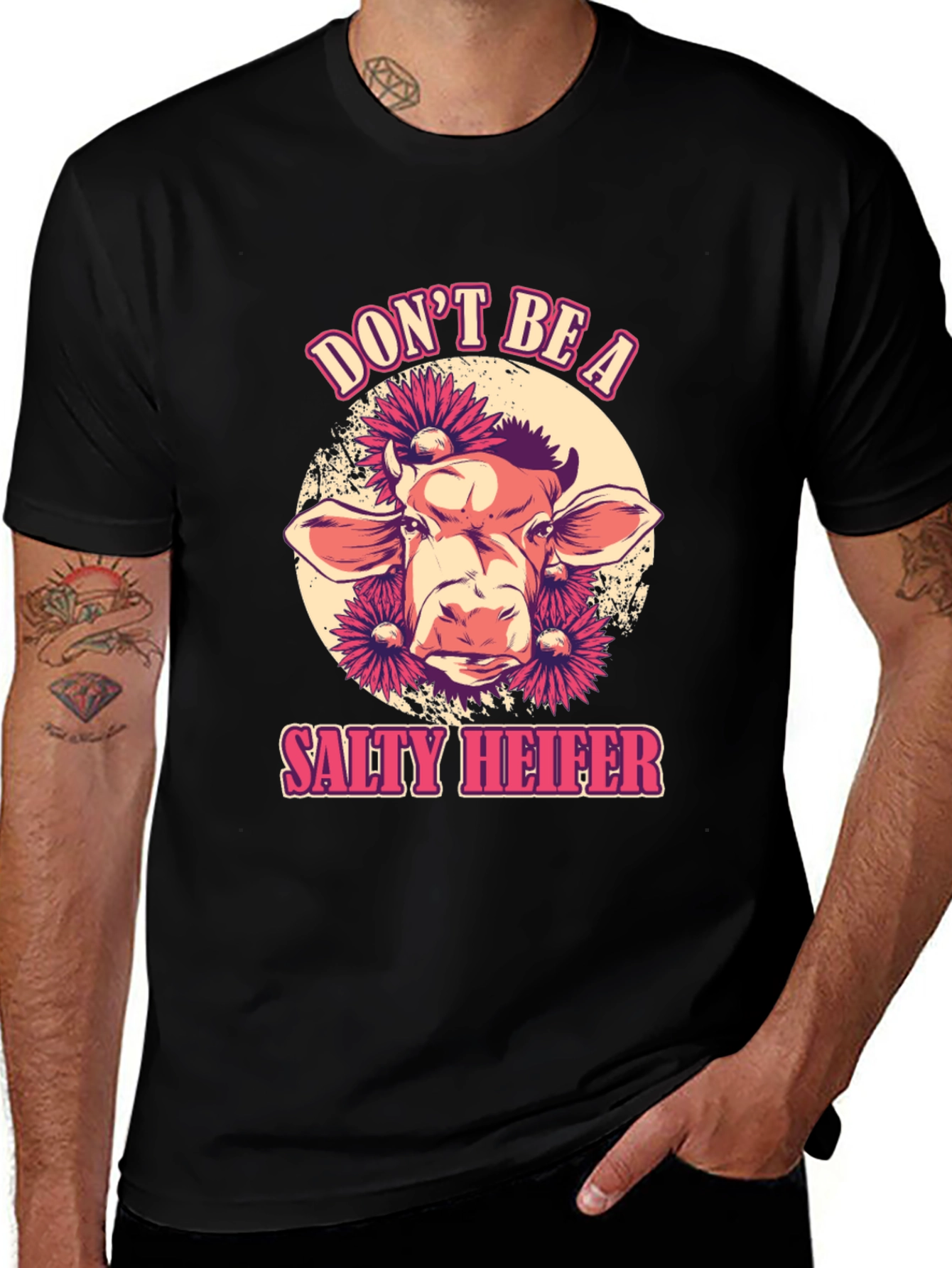Variant 28 of Don't Be A Salty Heifer Graphic T-Shirt