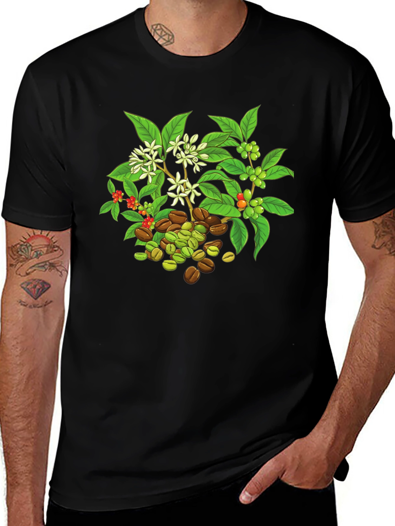Variant 3 of Coffee Plant T-Shirt - Unique Design