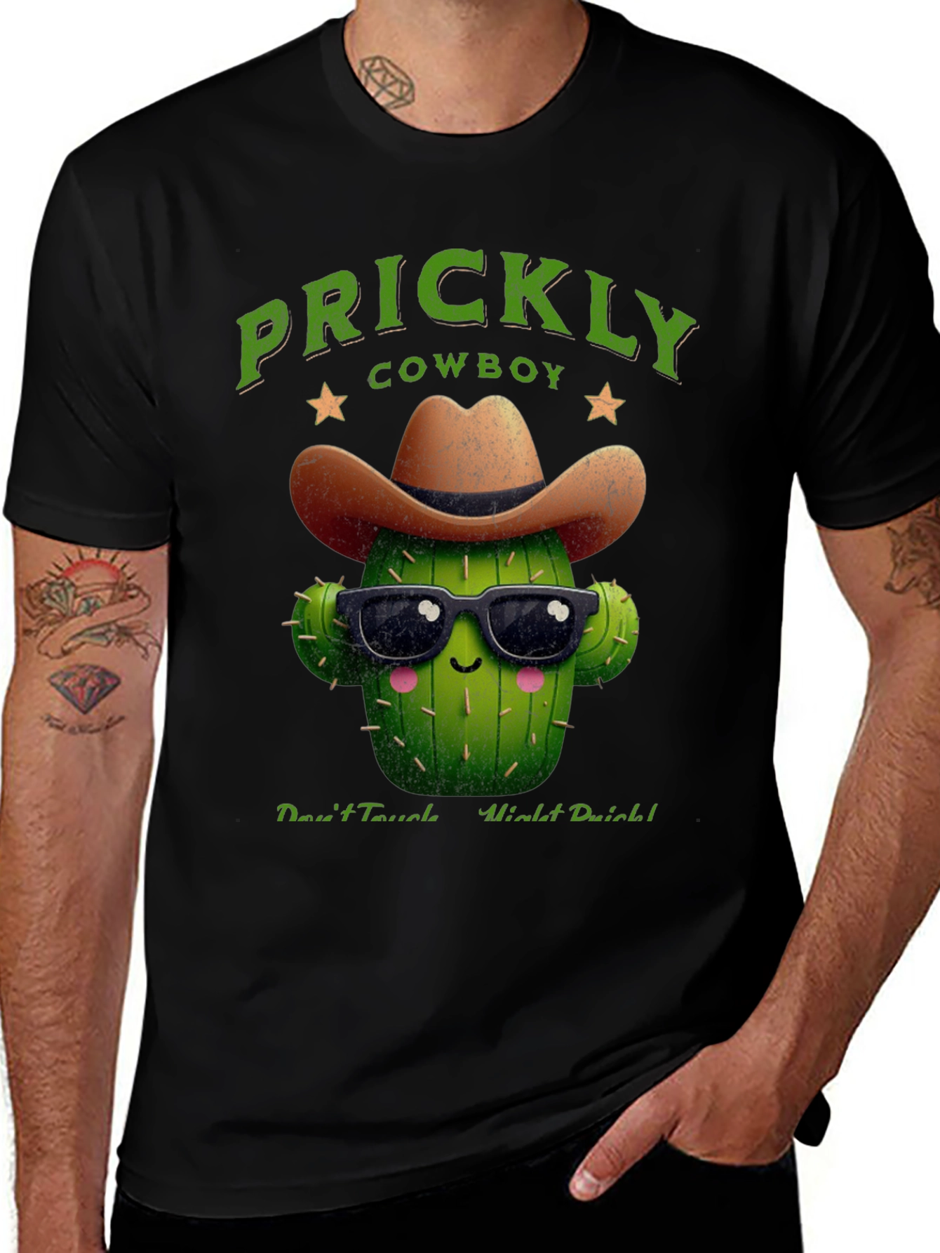 Variant 14 of Prickly Cowboy Cactus Graphic T-Shirt