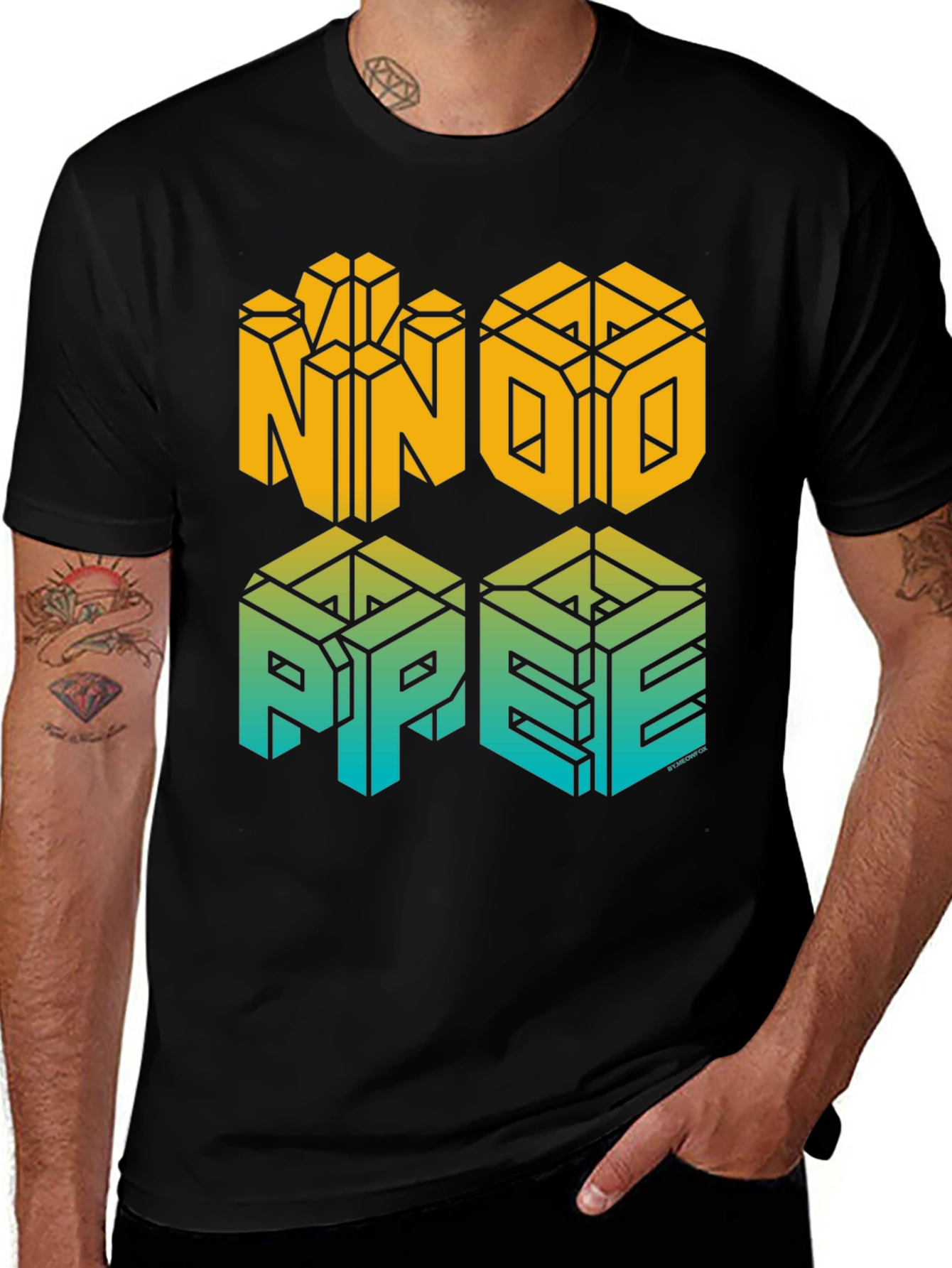 NNO NOPE T-Shirt - Geometric Style