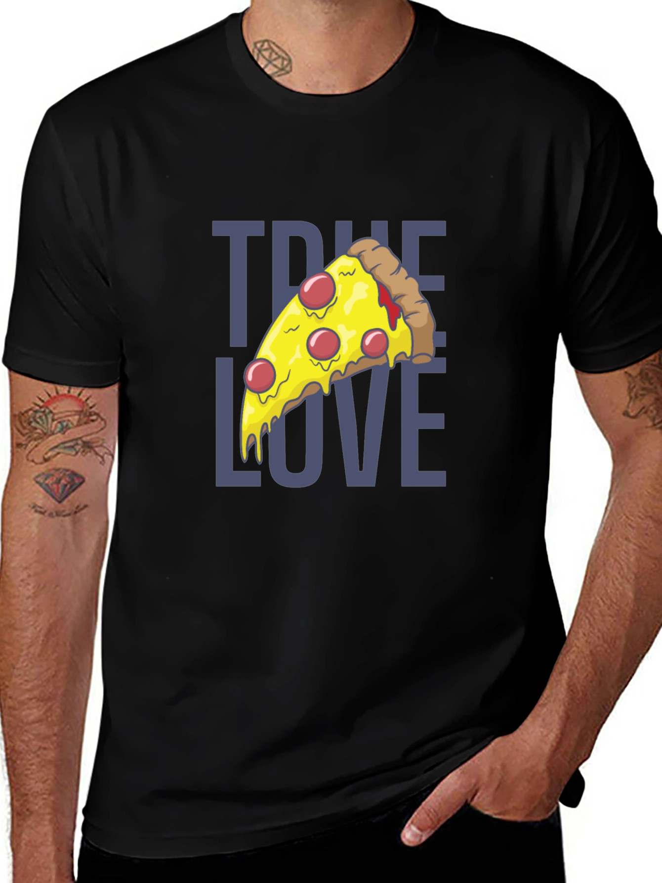 Variant 11 of Pizza True Love Graphic Tee