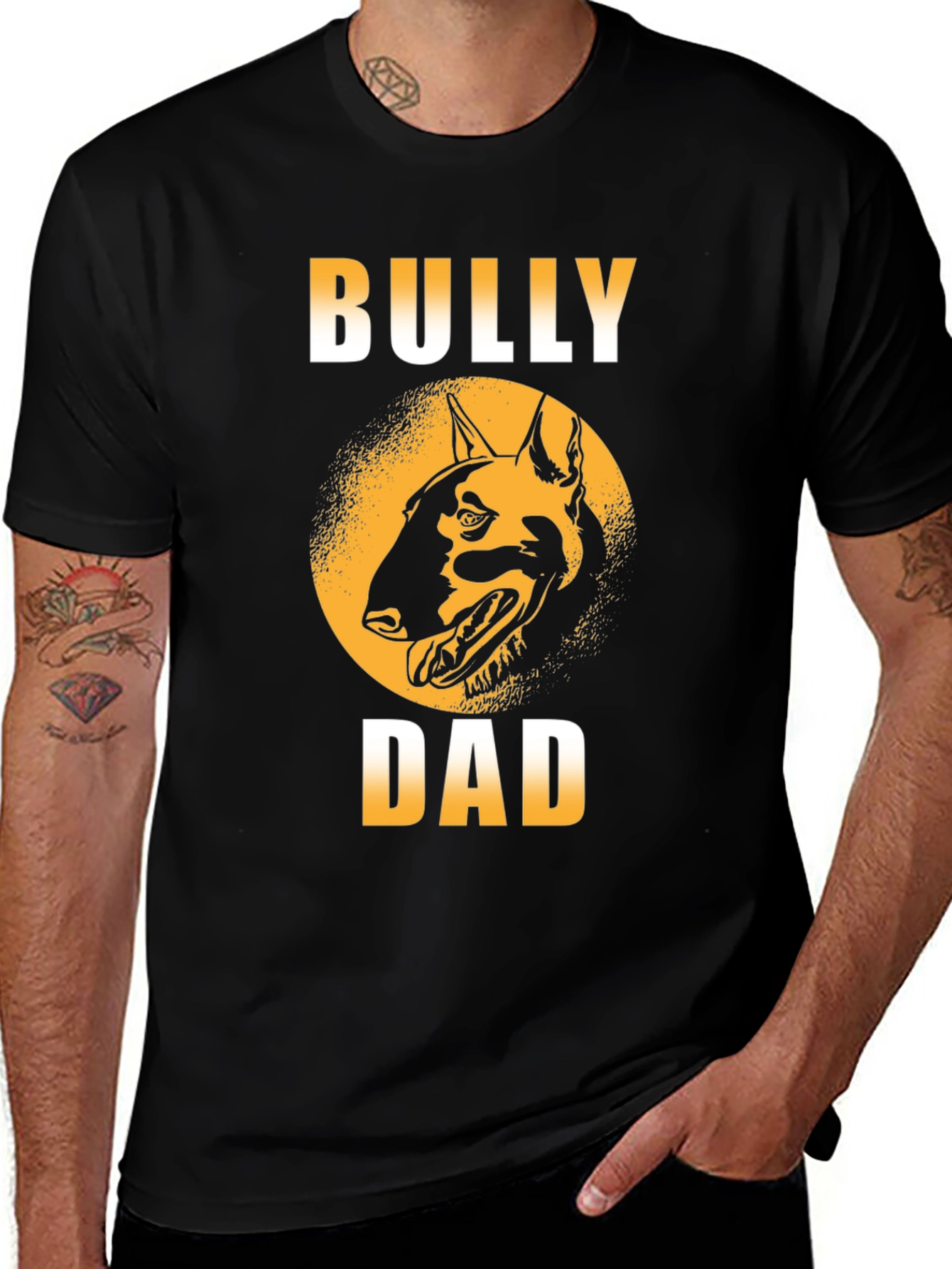 Variant 19 of Bully Dad Graphic T-Shirt - Dog Lover Apparel