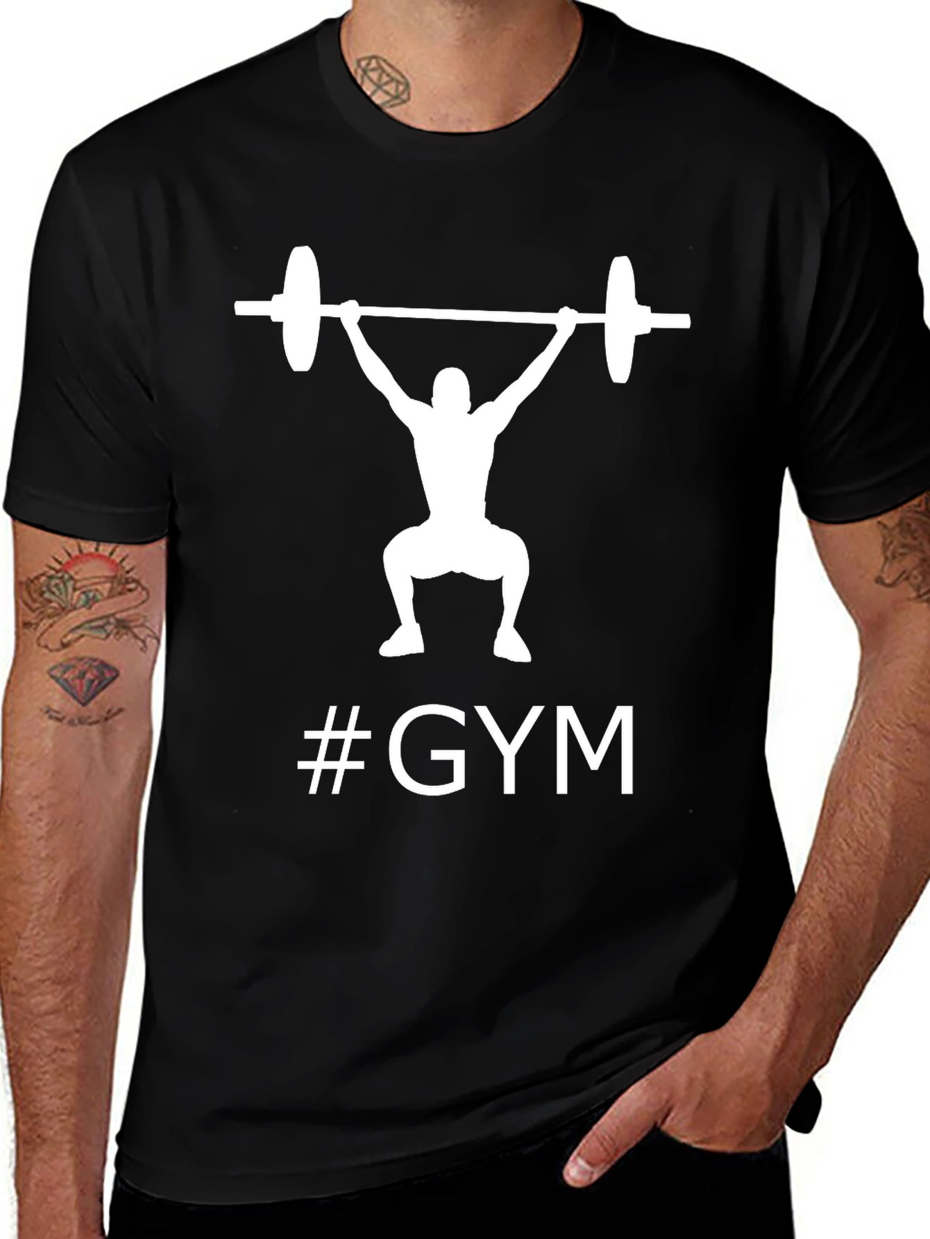 Variant 13 of Gym Workout T-Shirt - Lift Heavy
