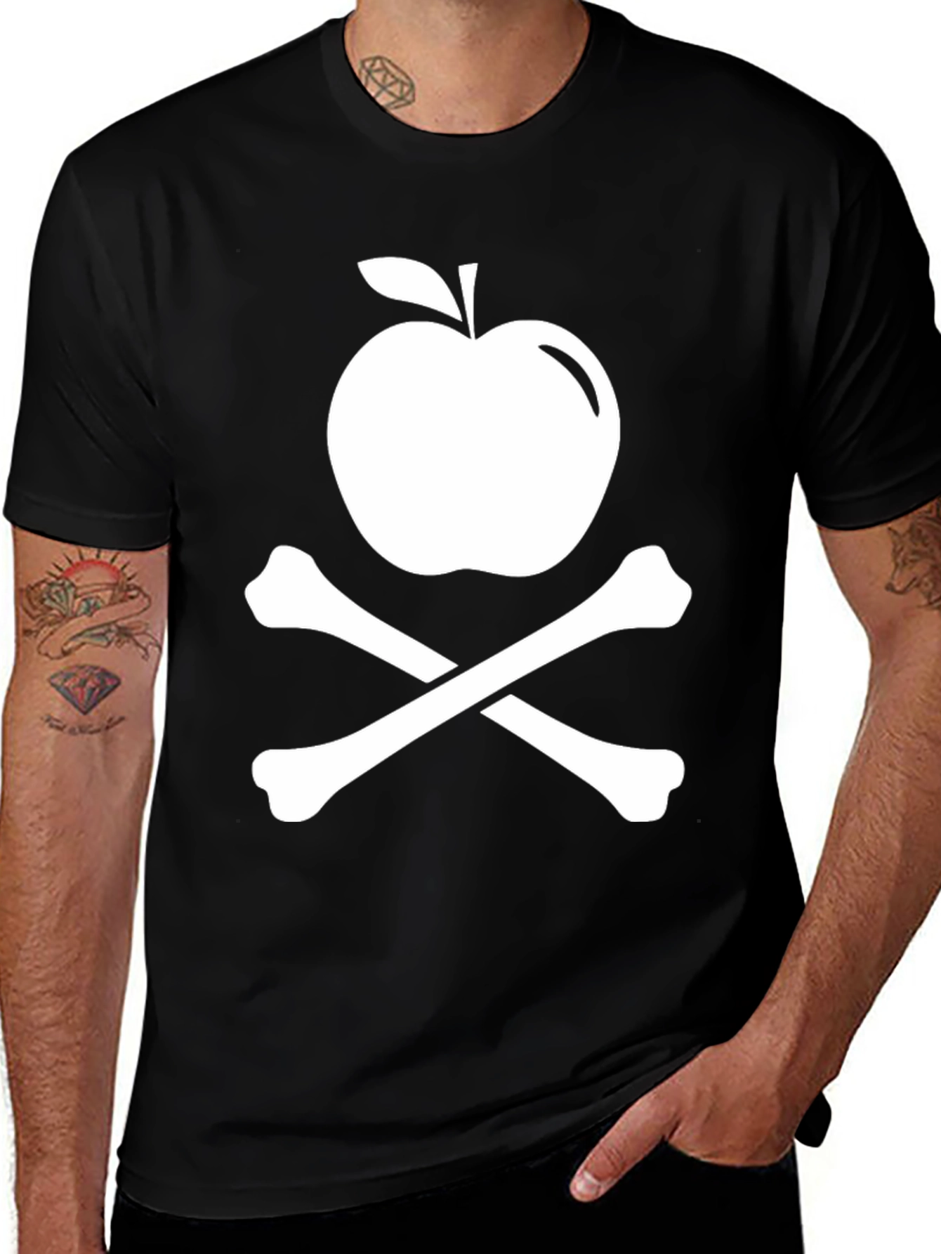 Variant 21 of Apple & Crossbones Graphic Tee