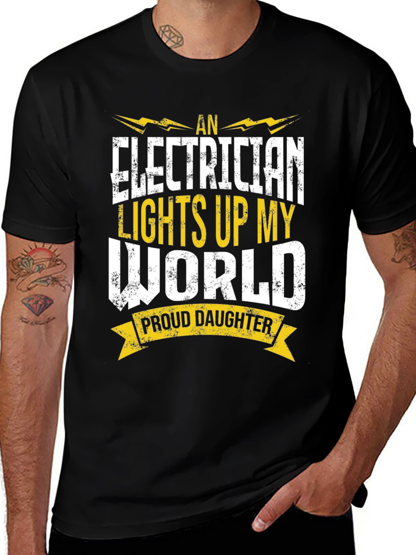 Variant 19 of Electrician's Daughter T-Shirt - Proud Love