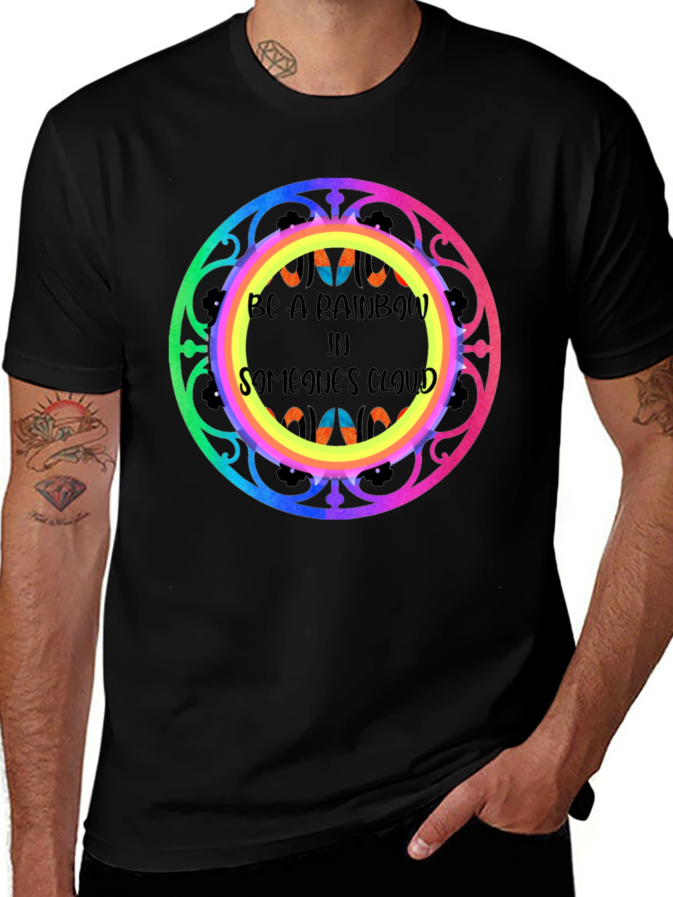 Variant 20 of Be a Rainbow T-Shirt - Positive Vibes