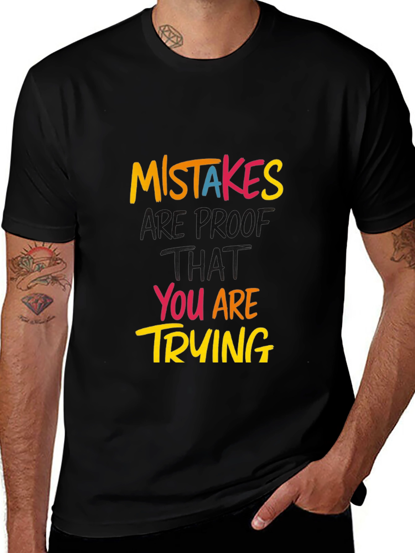Variant 7 of Mistakes Are Proof You're Trying T-Shirt