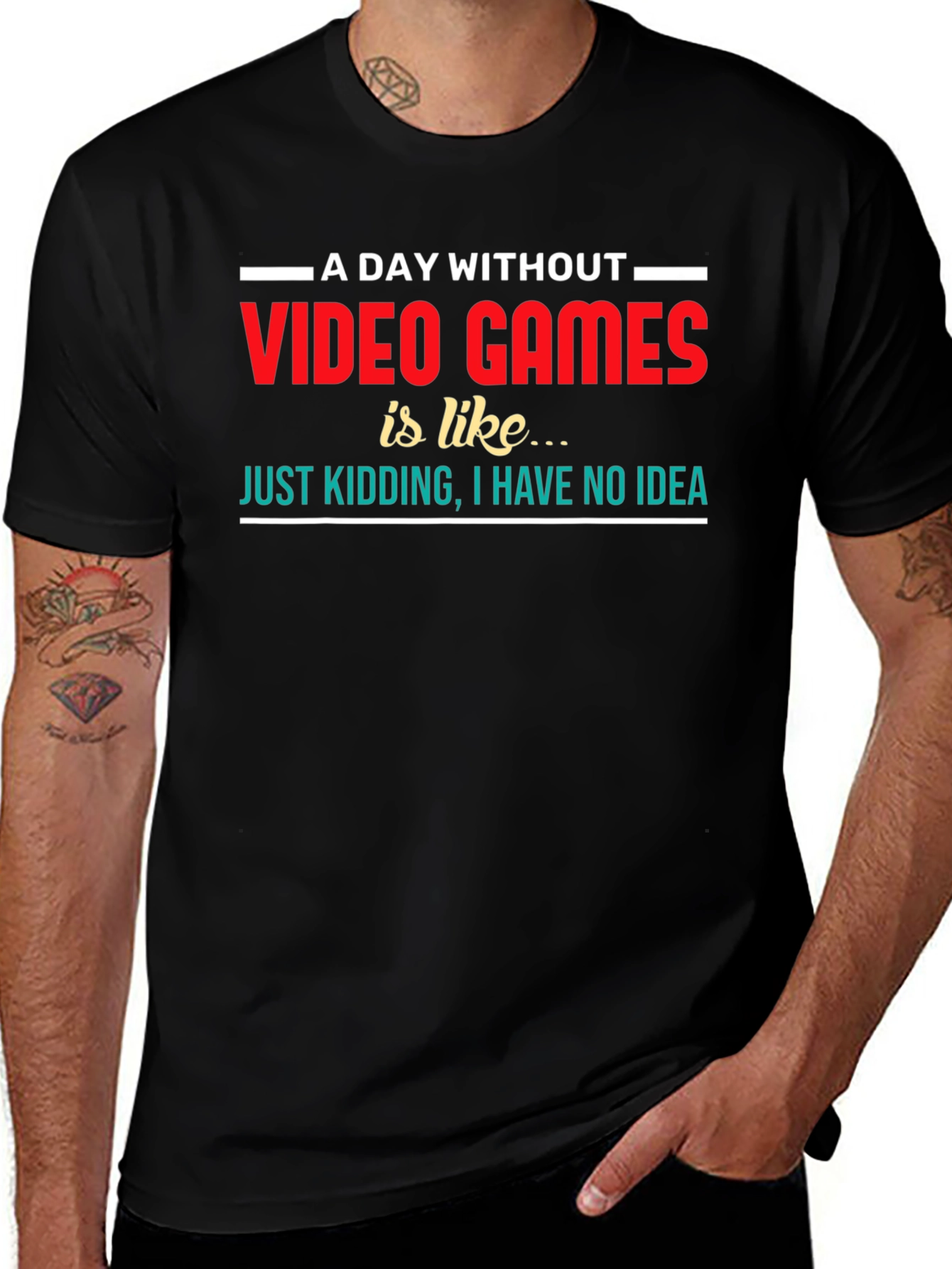 Variant 11 of Video Games Graphic Tee - A Day Without Humor