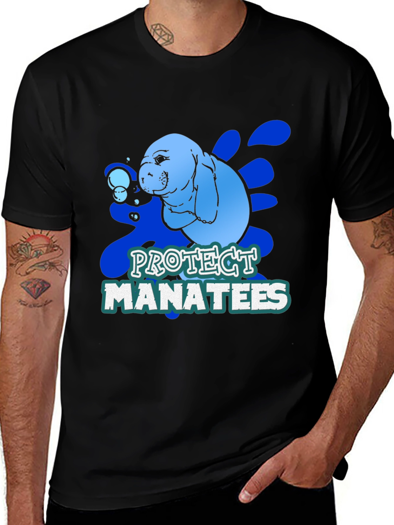 Protect Manatees Graphic T-Shirt