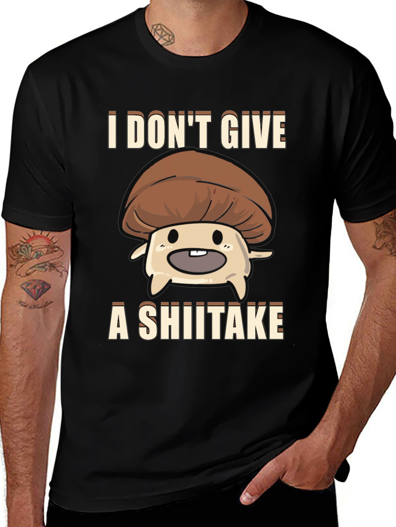 Variant 28 of I Don't Give A Shiitake T-Shirt Funny Mushroom Pun