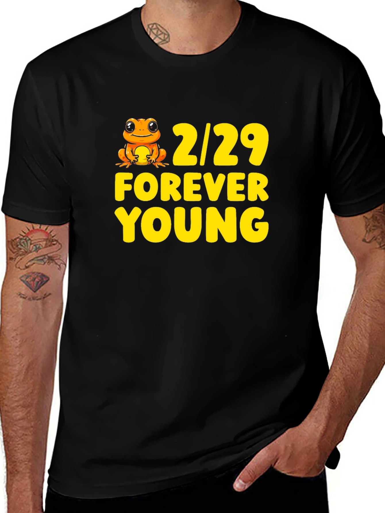 Variant 20 of Leap Day Frog T-Shirt - Forever Young 2/29