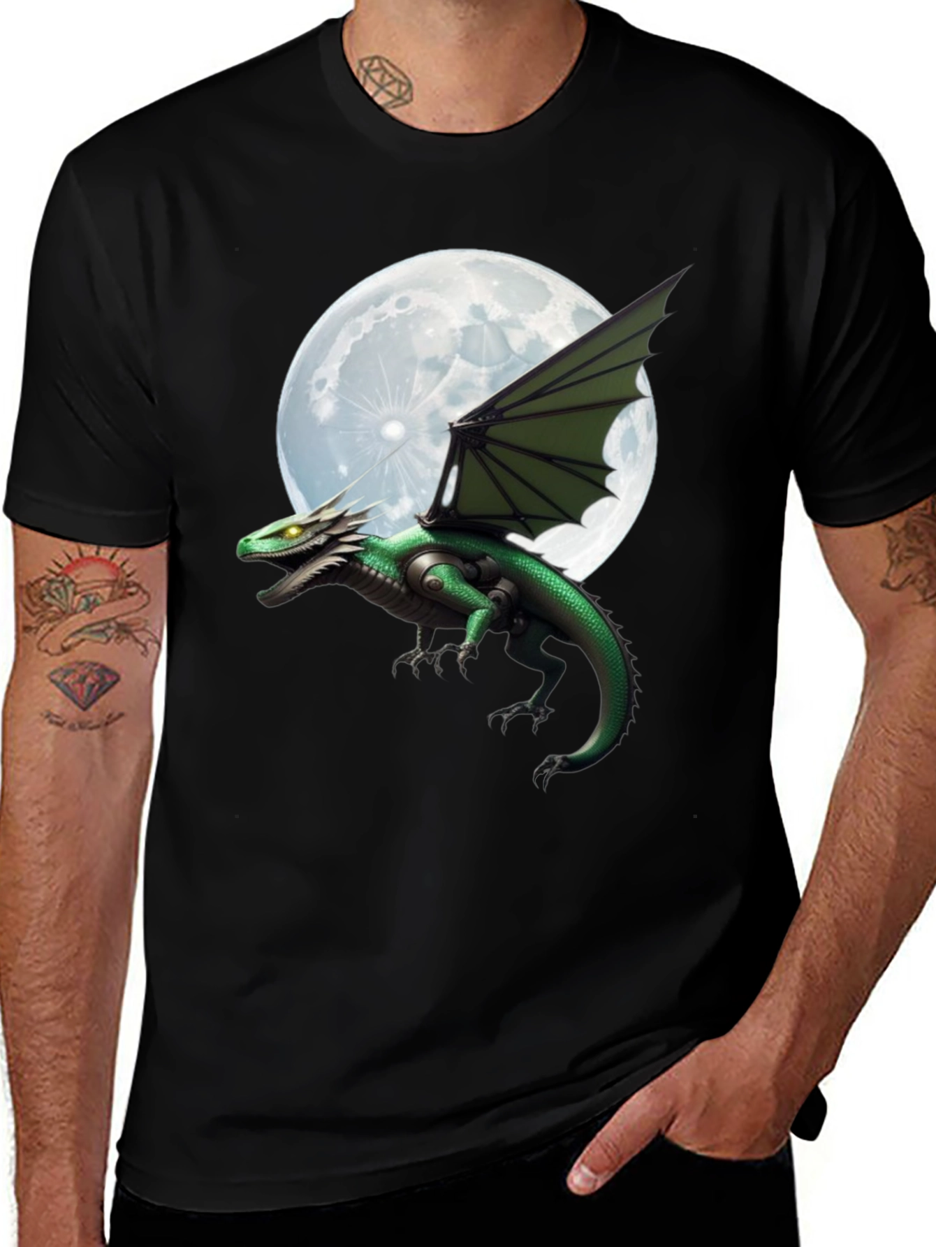 Variant 26 of Dragon Moon T-Shirt - Fantasy Style