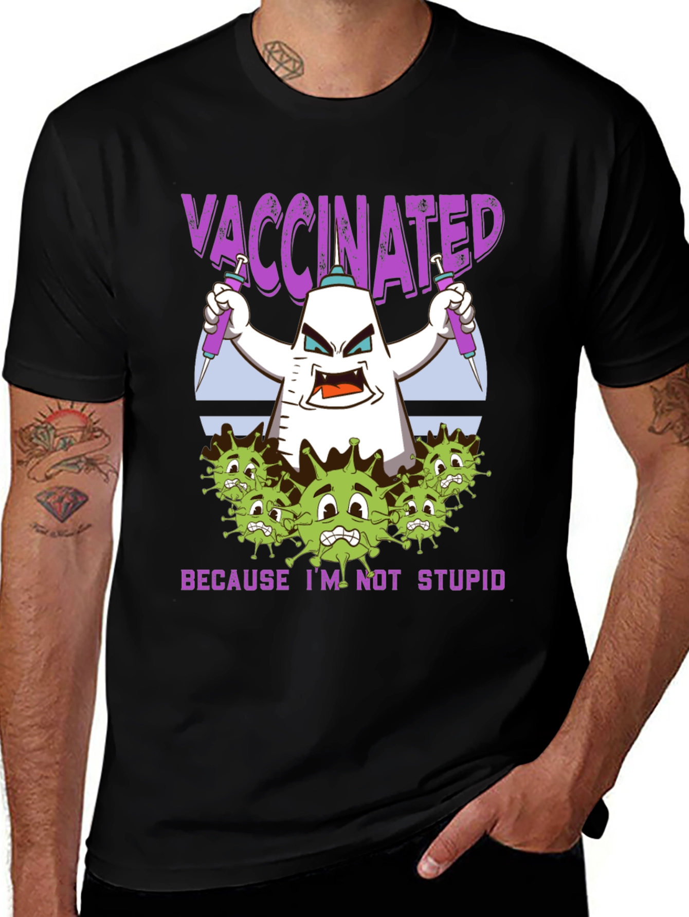 Variant 30 of Vaccinated Graphic T-Shirt