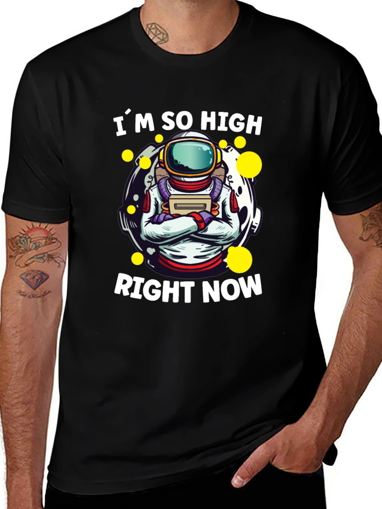 Variant 25 of I'm So High Right Now Astronaut Graphic T-Shirt