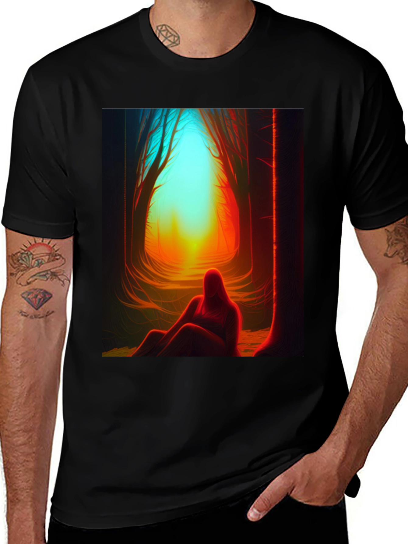 Variant 28 of Enigmatic Forest T-Shirt