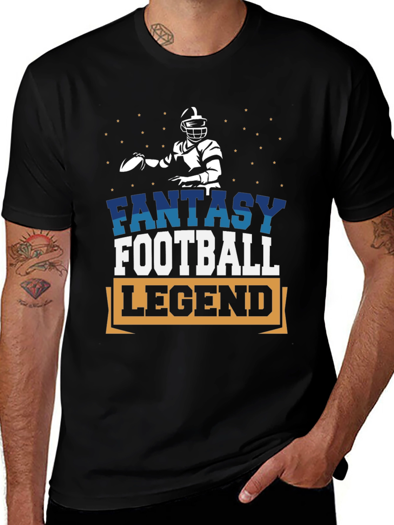 Variant 29 of Fantasy Football Legend Black T-Shirt