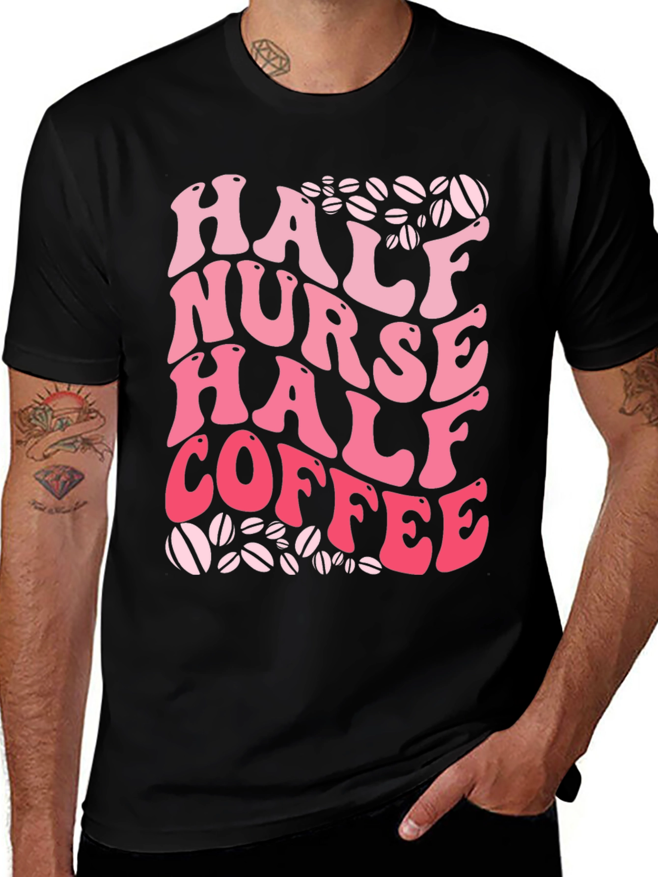 Variant 20 of Half Nurse Half Coffee T-Shirt