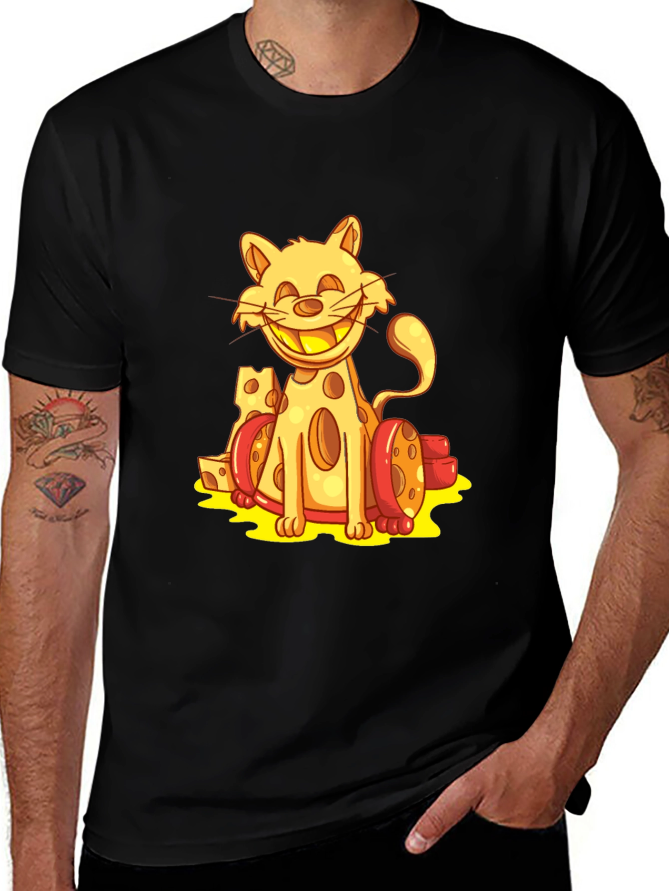 Variant 26 of Cat Made of Cheese T-Shirt