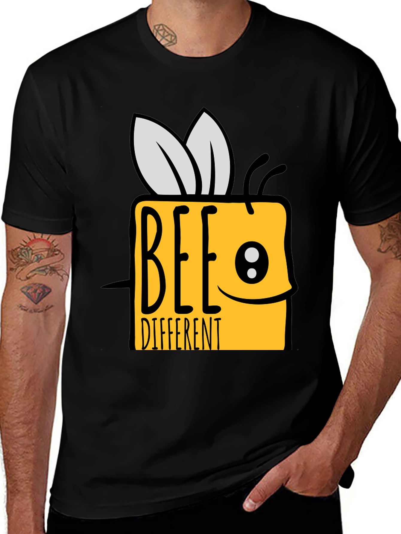 Variant 22 of Bee Different Graphic T-Shirt - Unique Style