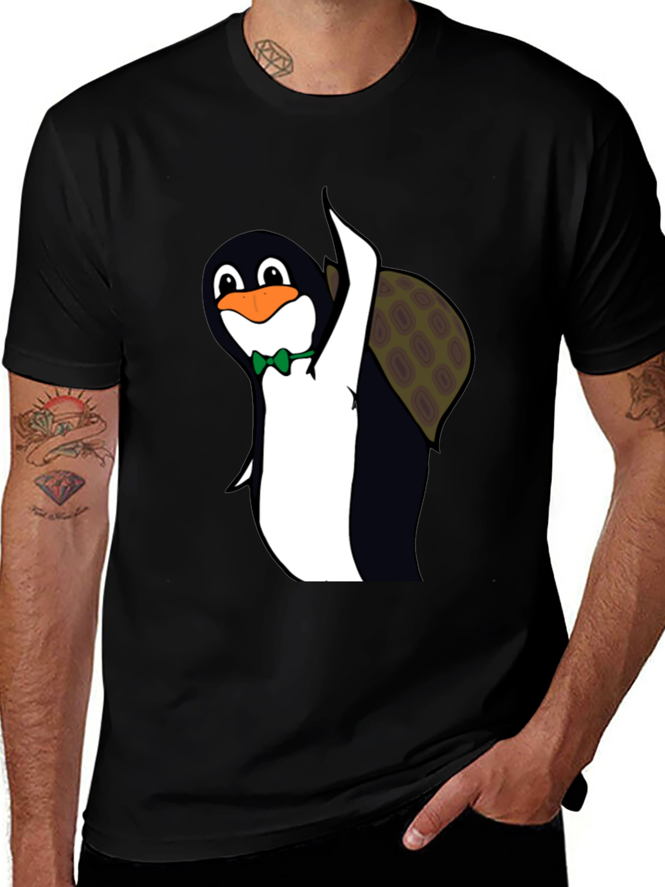 Variant 25 of Penguin Turtle T-Shirt Funny Animal Tee