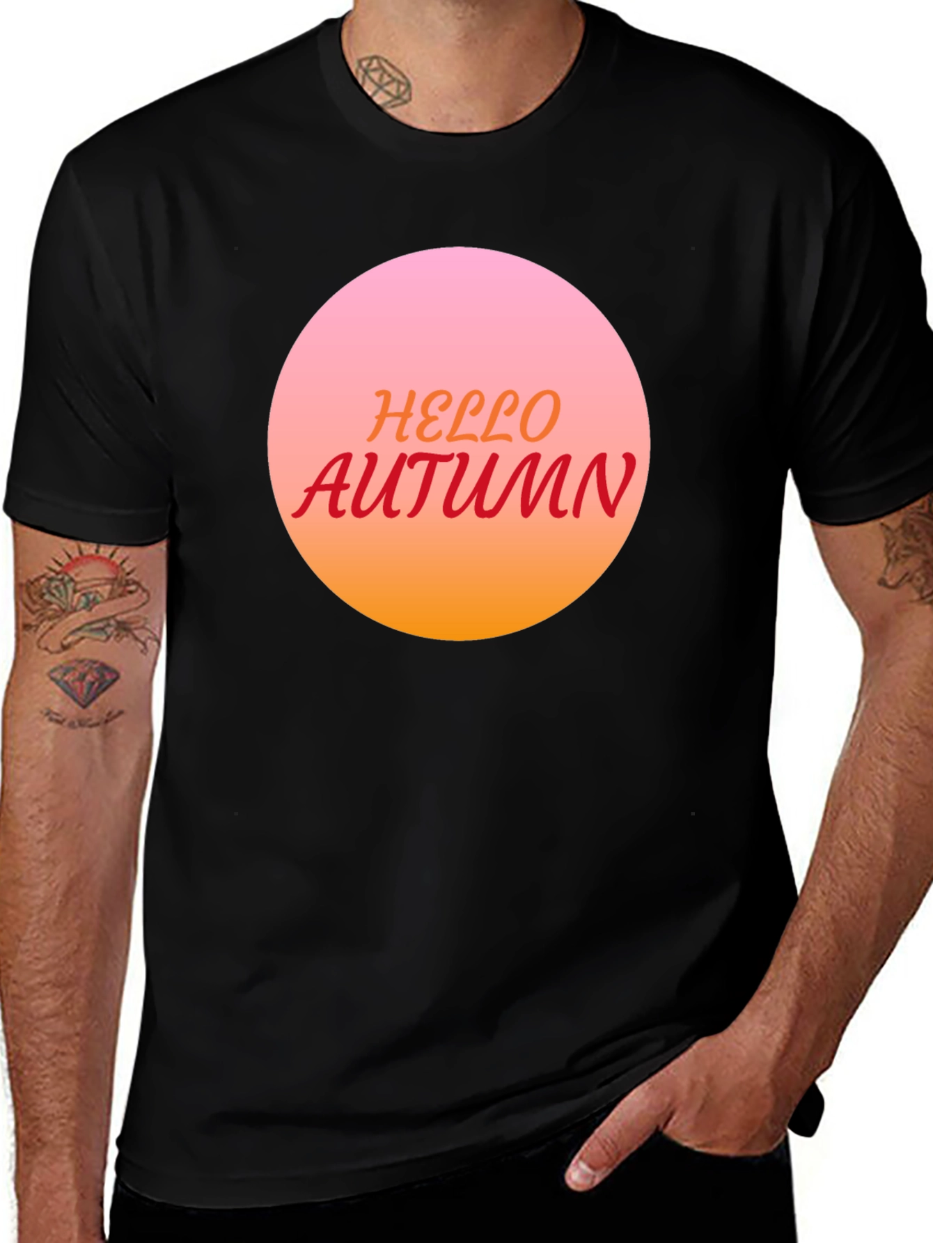 Hello Autumn Crew Neck T-Shirt