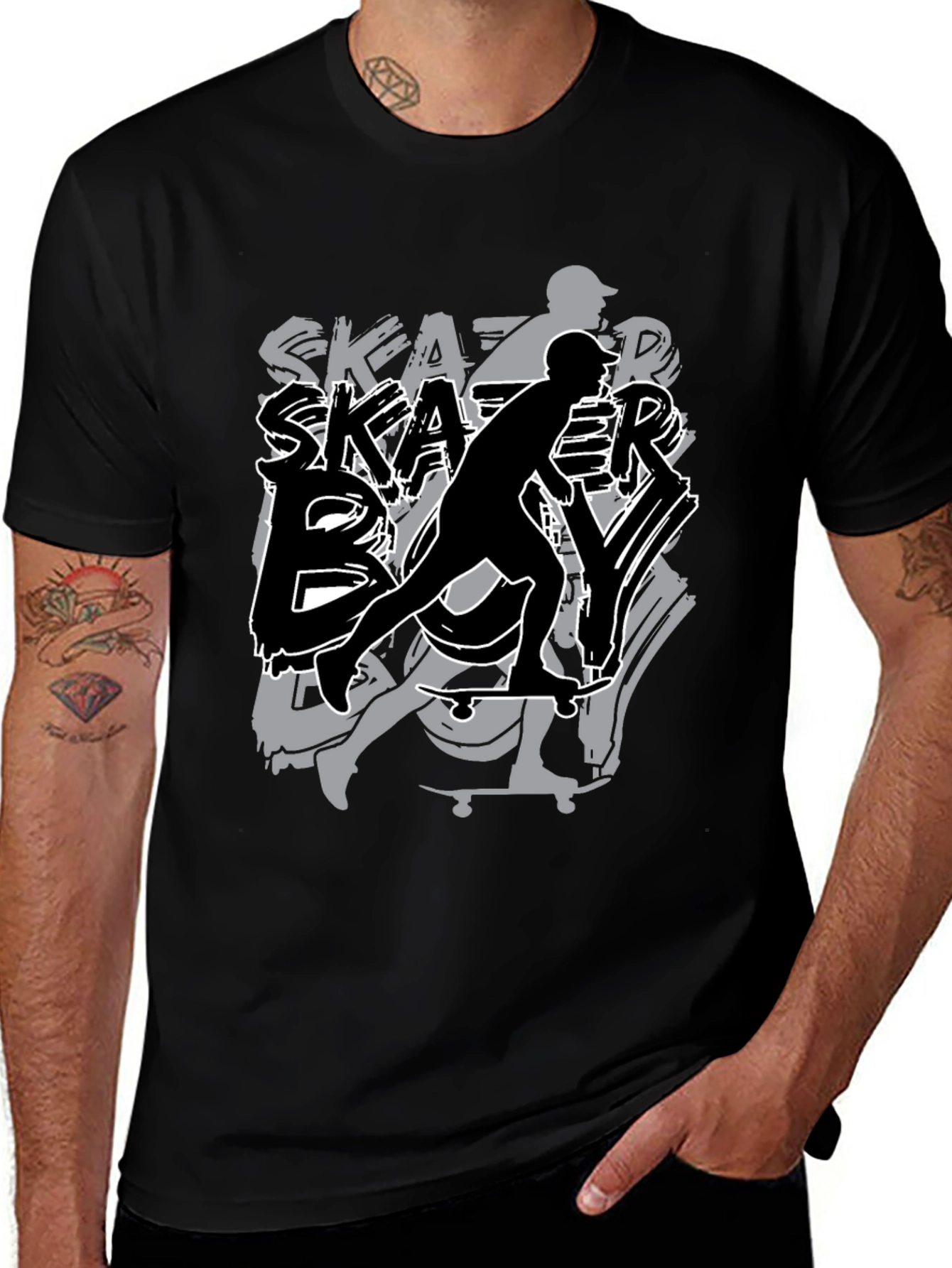 Variant 7 of Skater Boy Graphic Tee - Cool & Casual Style