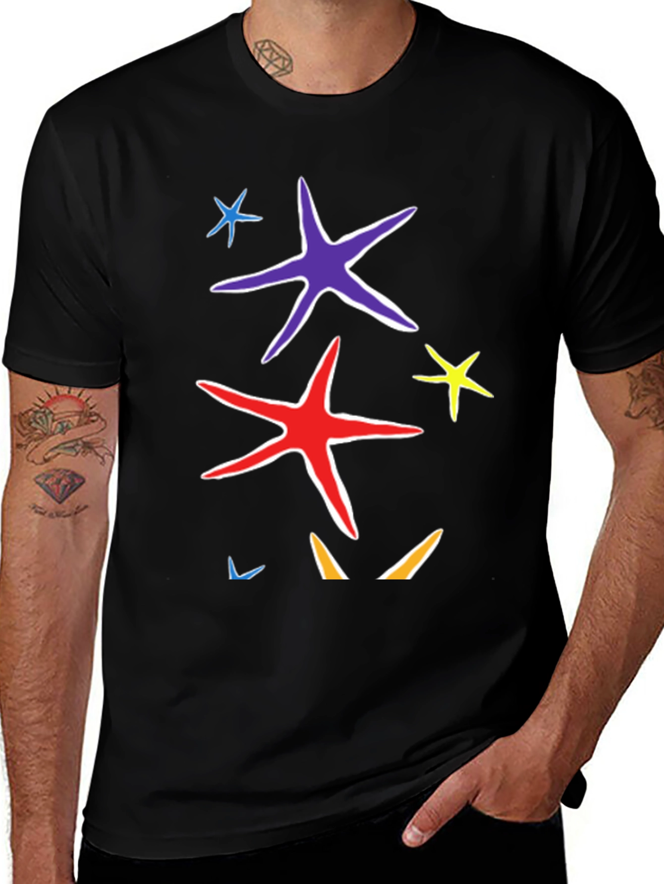 Variant 29 of Starfish Graphic Tee - Casual Style
