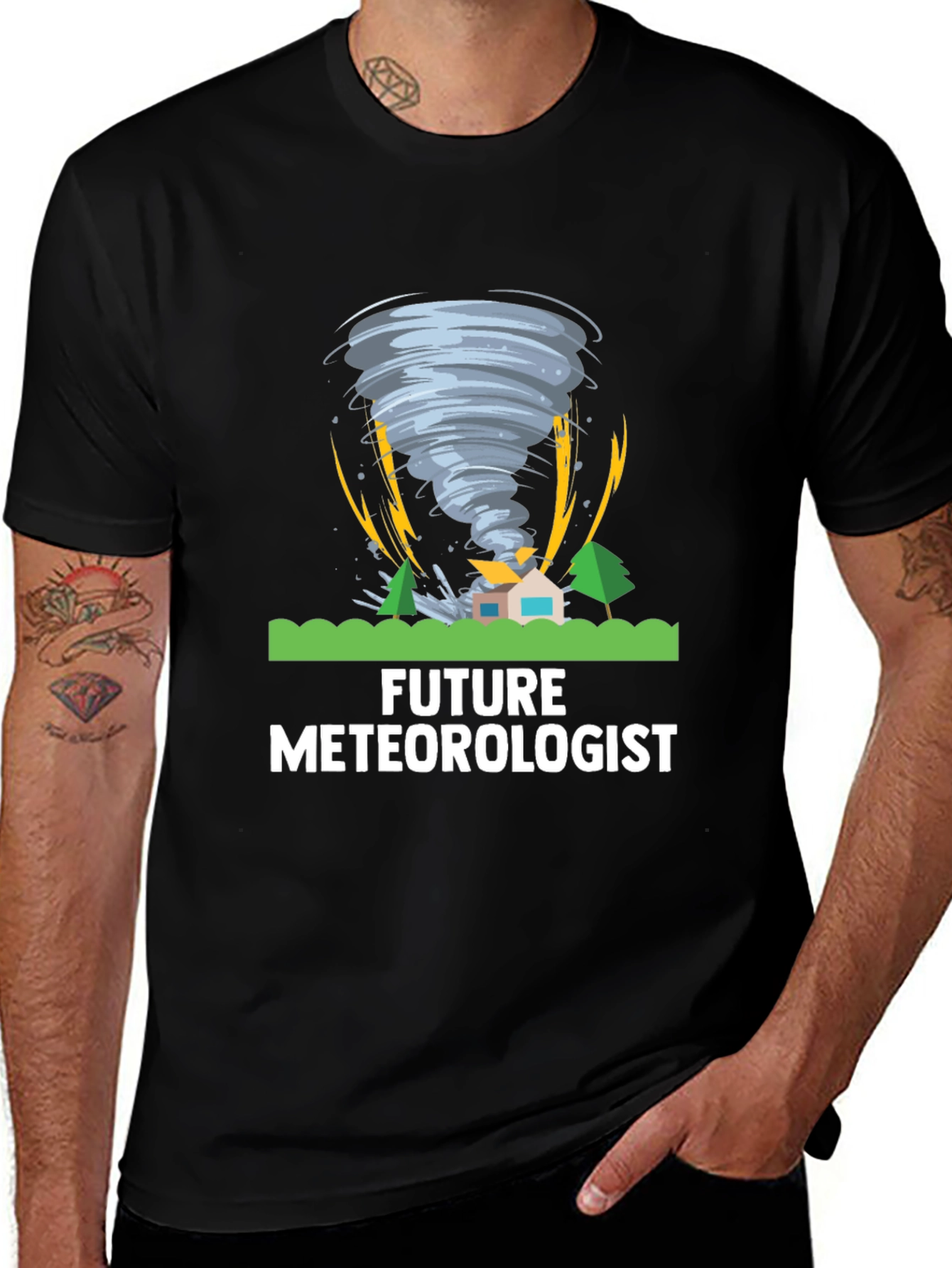 Variant 2 of Future Meteorologist Tornado Graphic T-Shirt