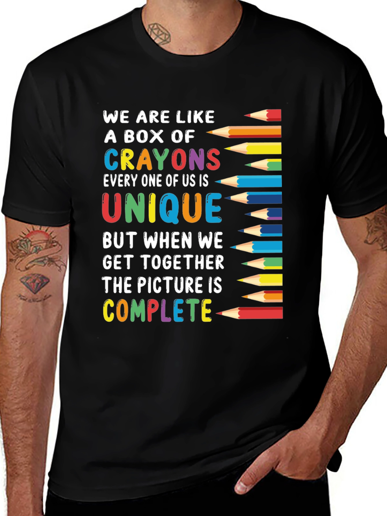 Crayon Box T-Shirt: Unique and Complete