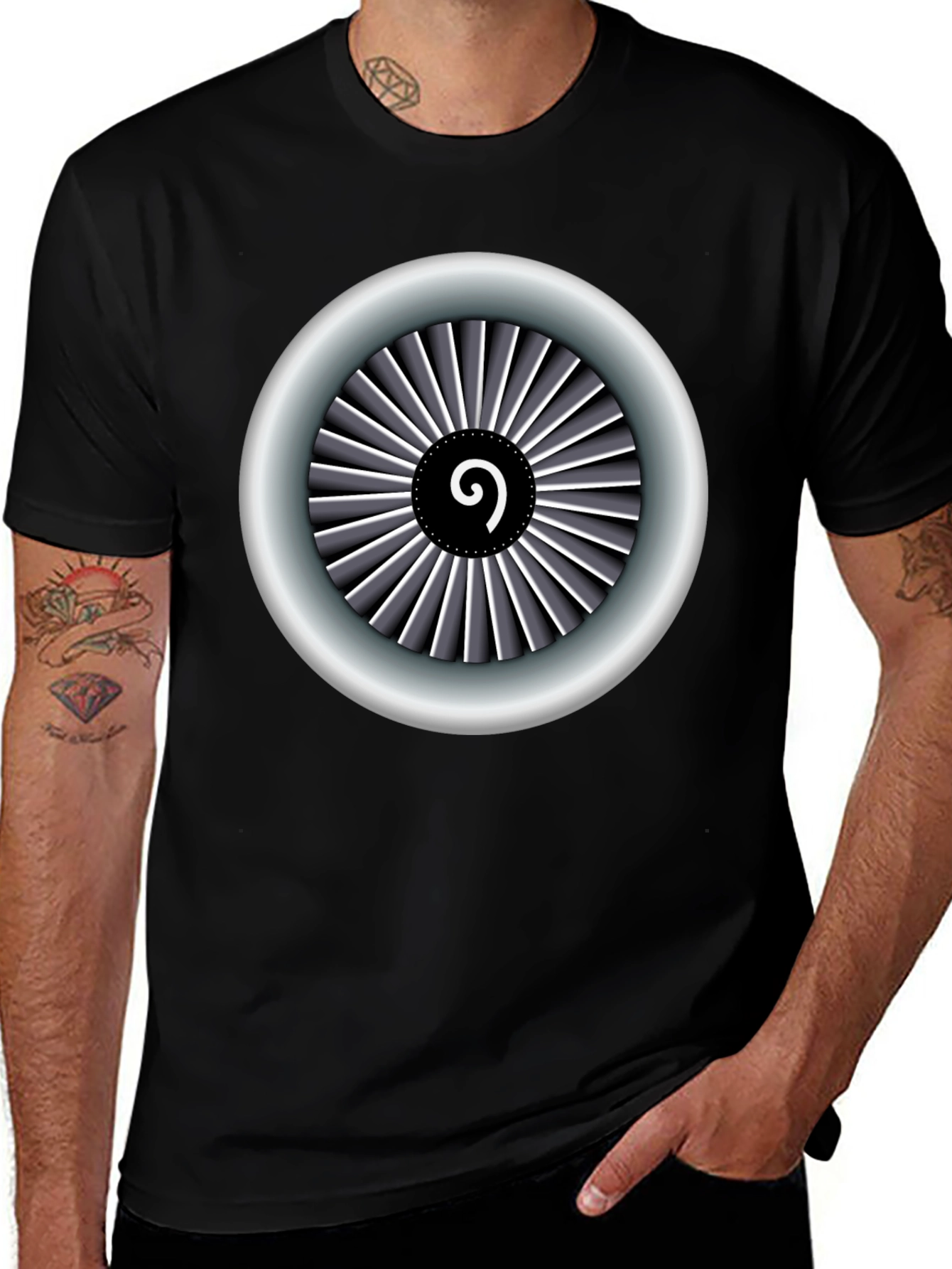 Jet Engine T-Shirt - Aviation Inspired Design
