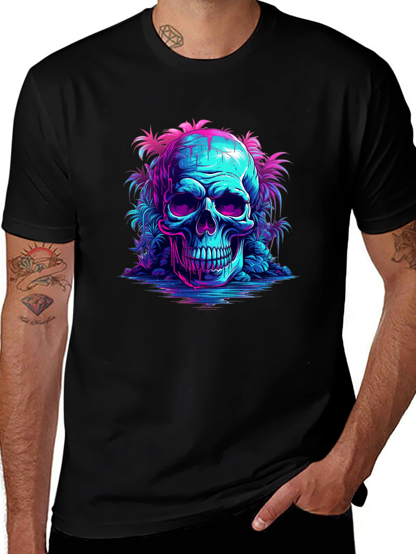 Variant 11 of Neon Skull Island T-Shirt