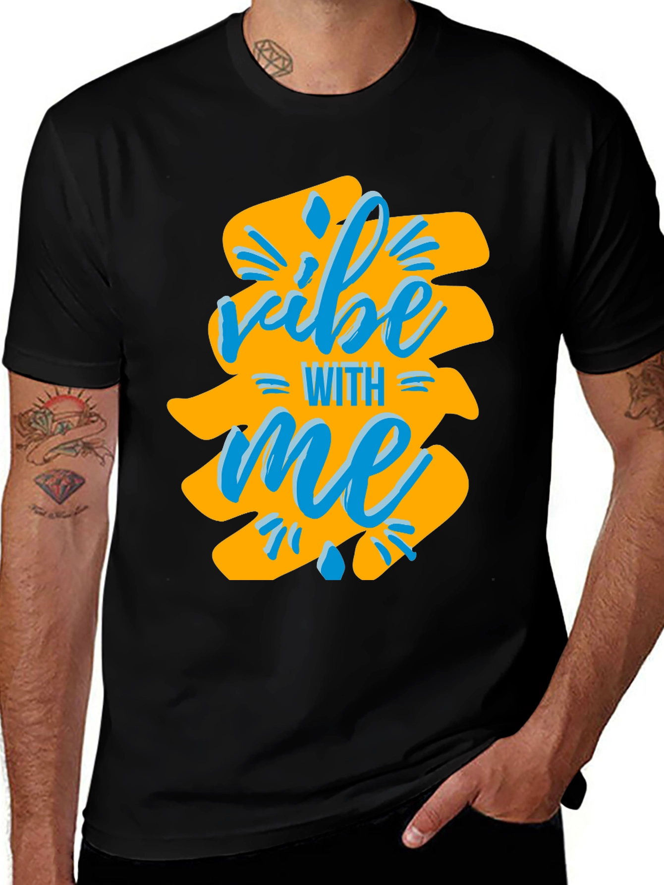 Variant 14 of Vibe With Me Black T-Shirt