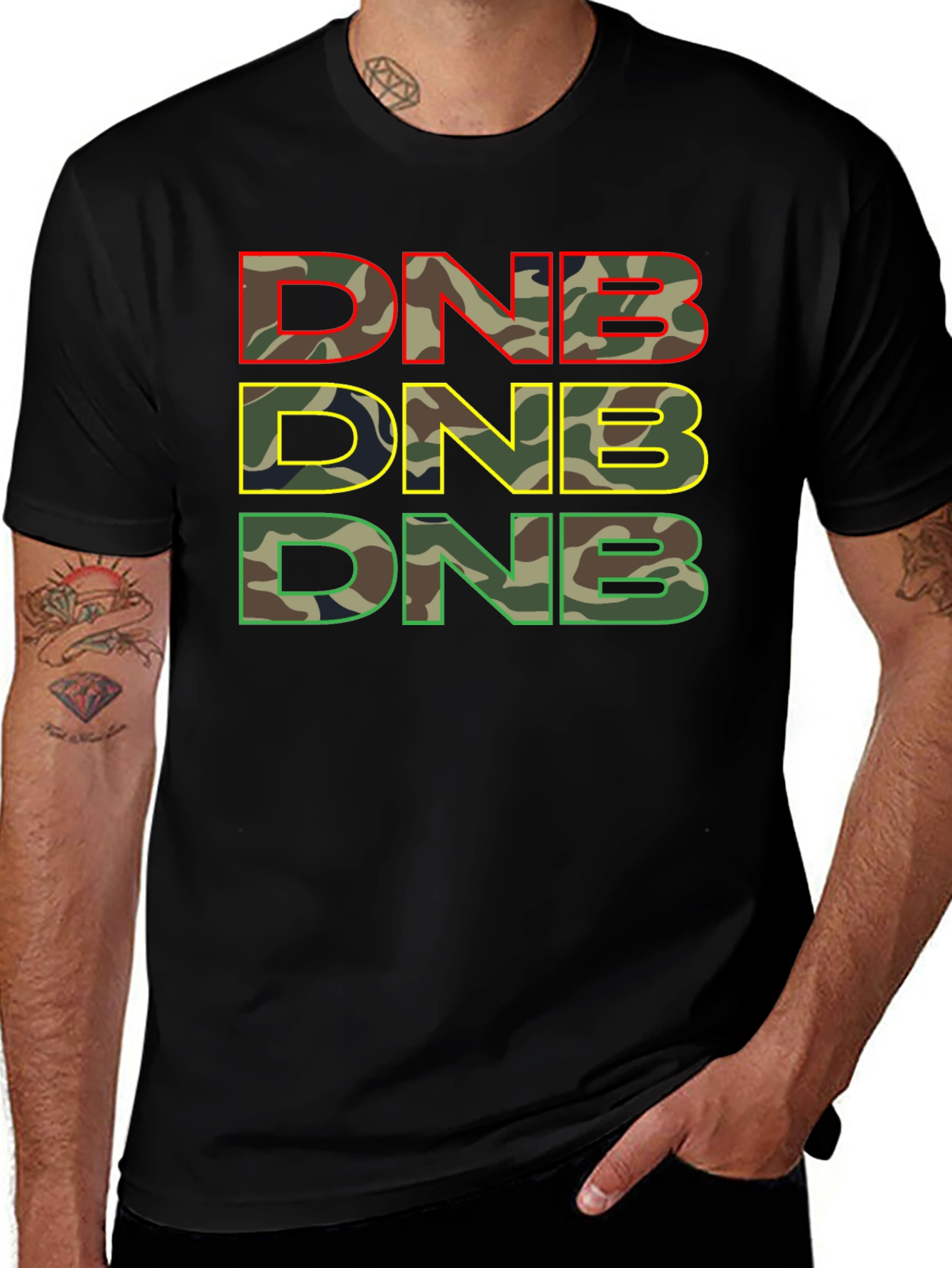 DNB Camo T-Shirt - Urban Style