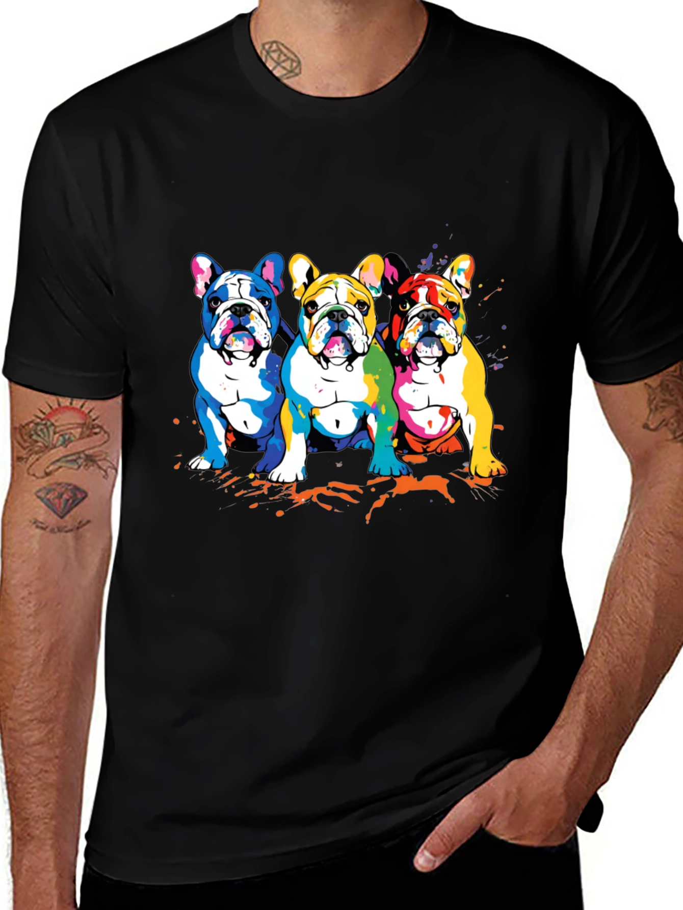 Colorful French Bulldog T-Shirt