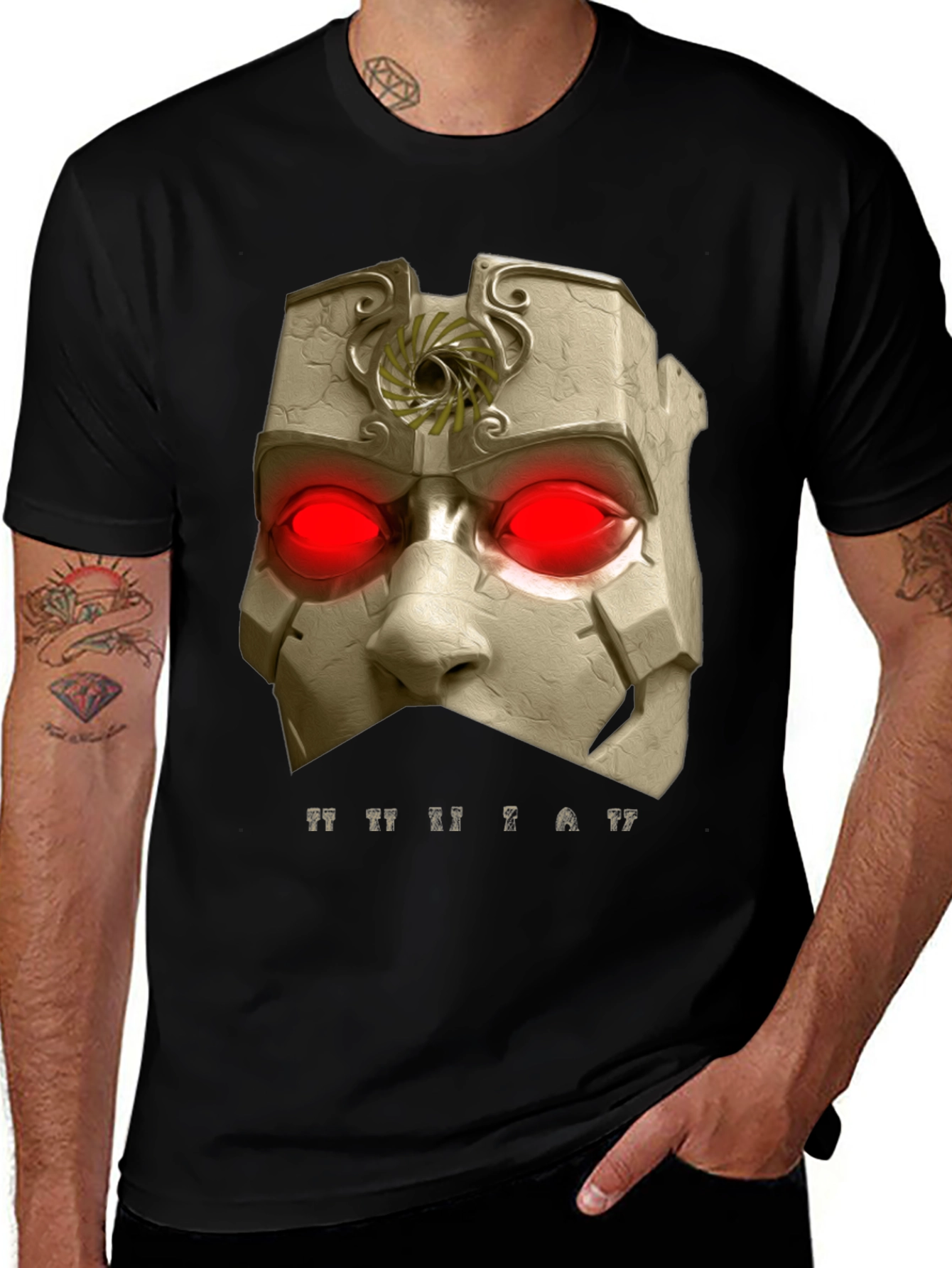 Variant 22 of Mystic Mask Graphic Tee - Unique Art Shirt