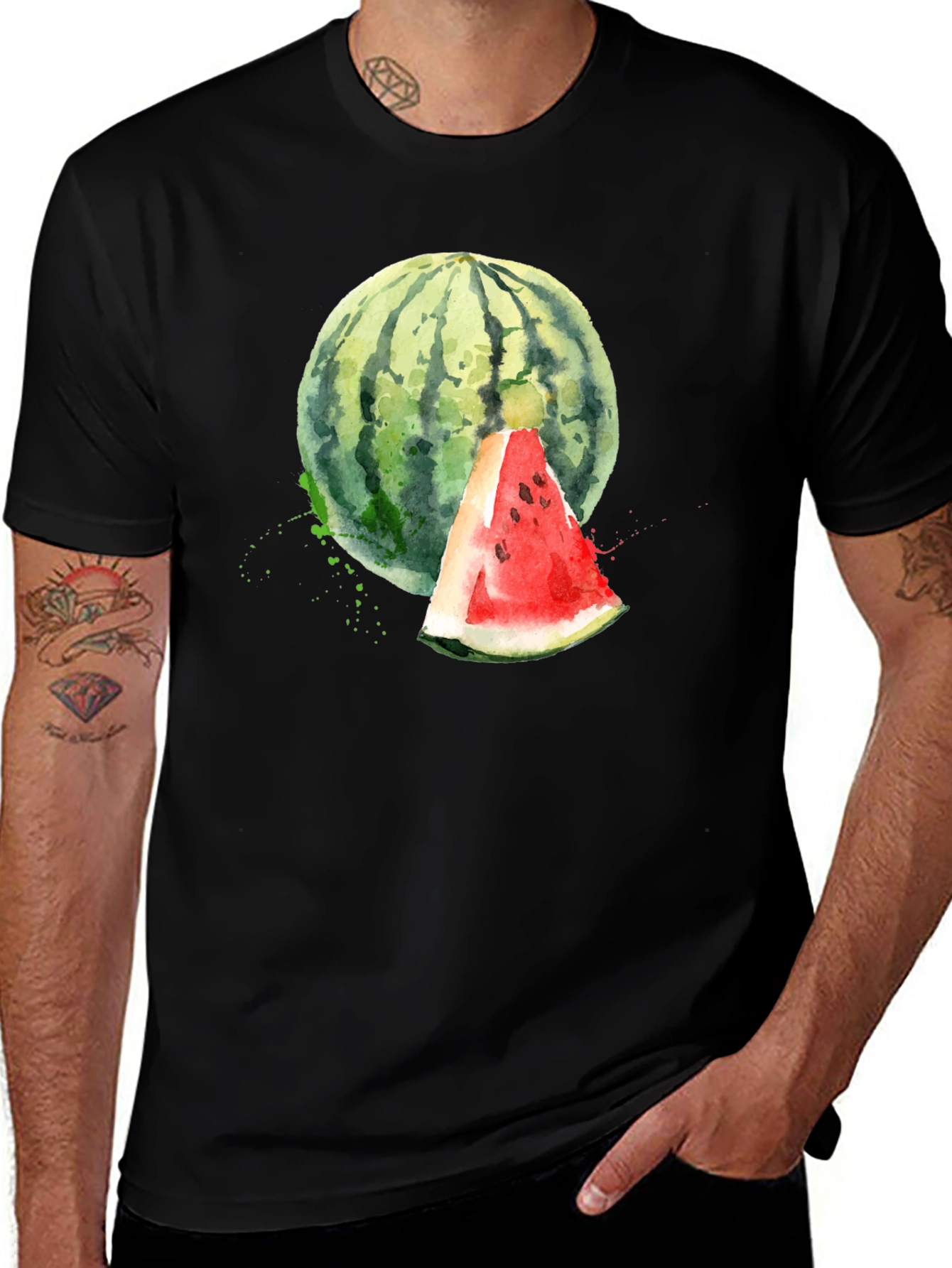 Variant 6 of Watercolor Watermelon Graphic Tee
