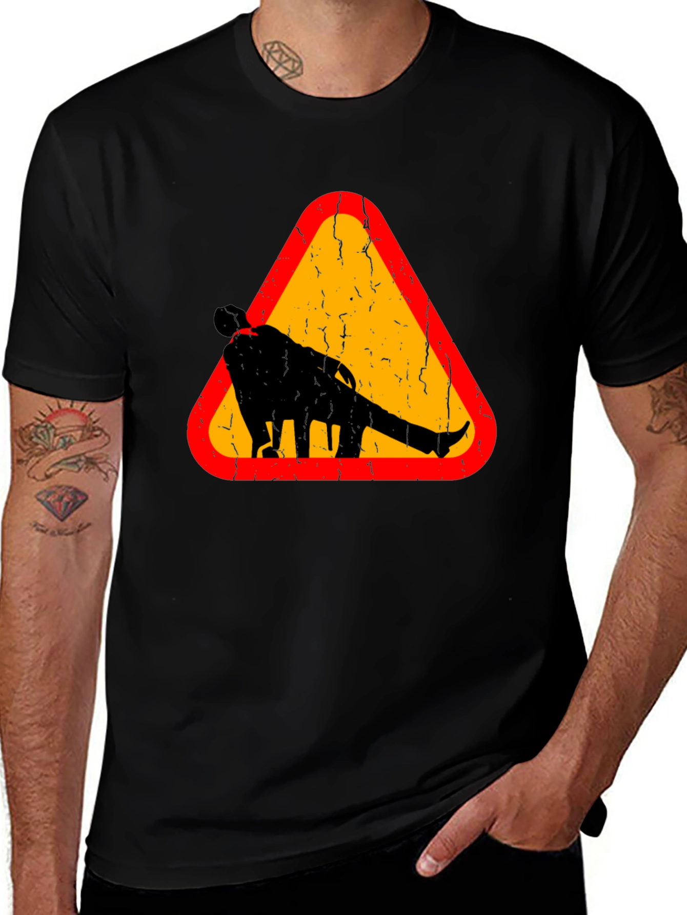 Variant 24 of Warning Funny Walking Drunk Man T-Shirt