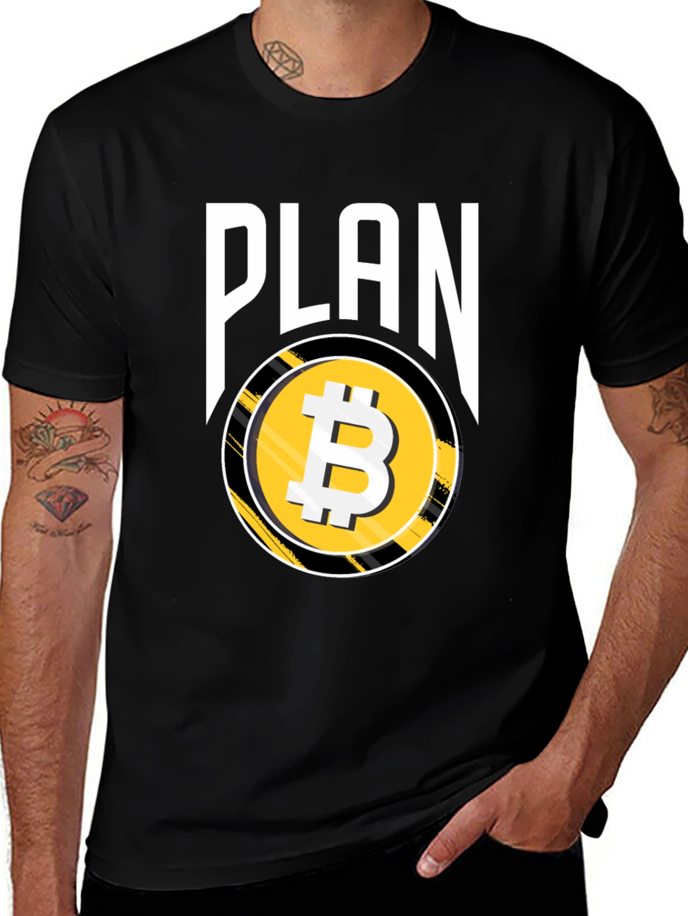 Bitcoin Plan Black T-Shirt Crypto HODL