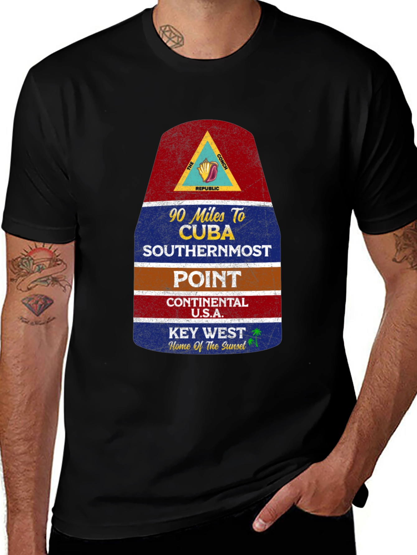 Key West Florida T-Shirt Southernmost Point Tee