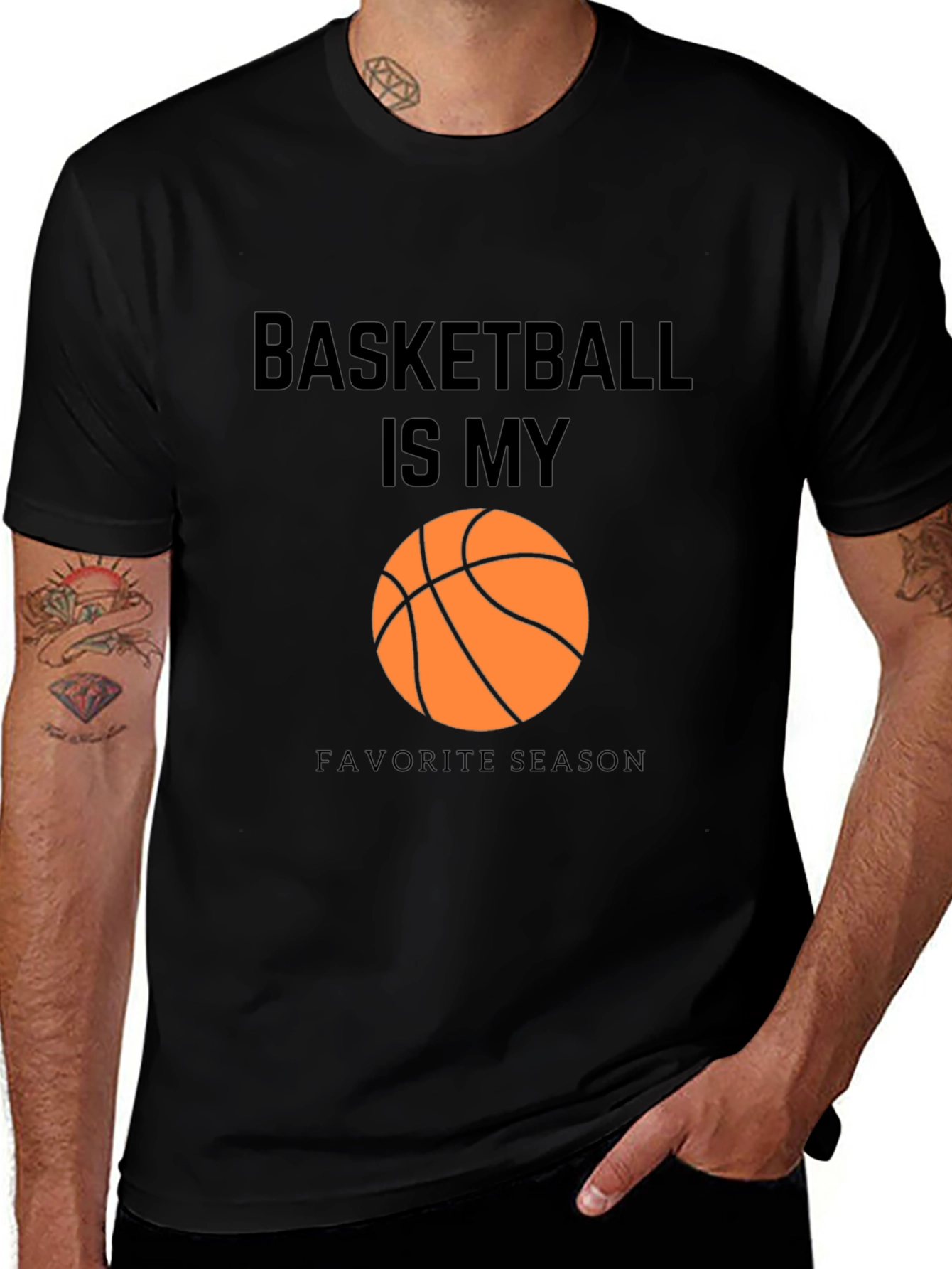 Variant 23 of Basketball is My Favorite Season Graphic T-Shirt