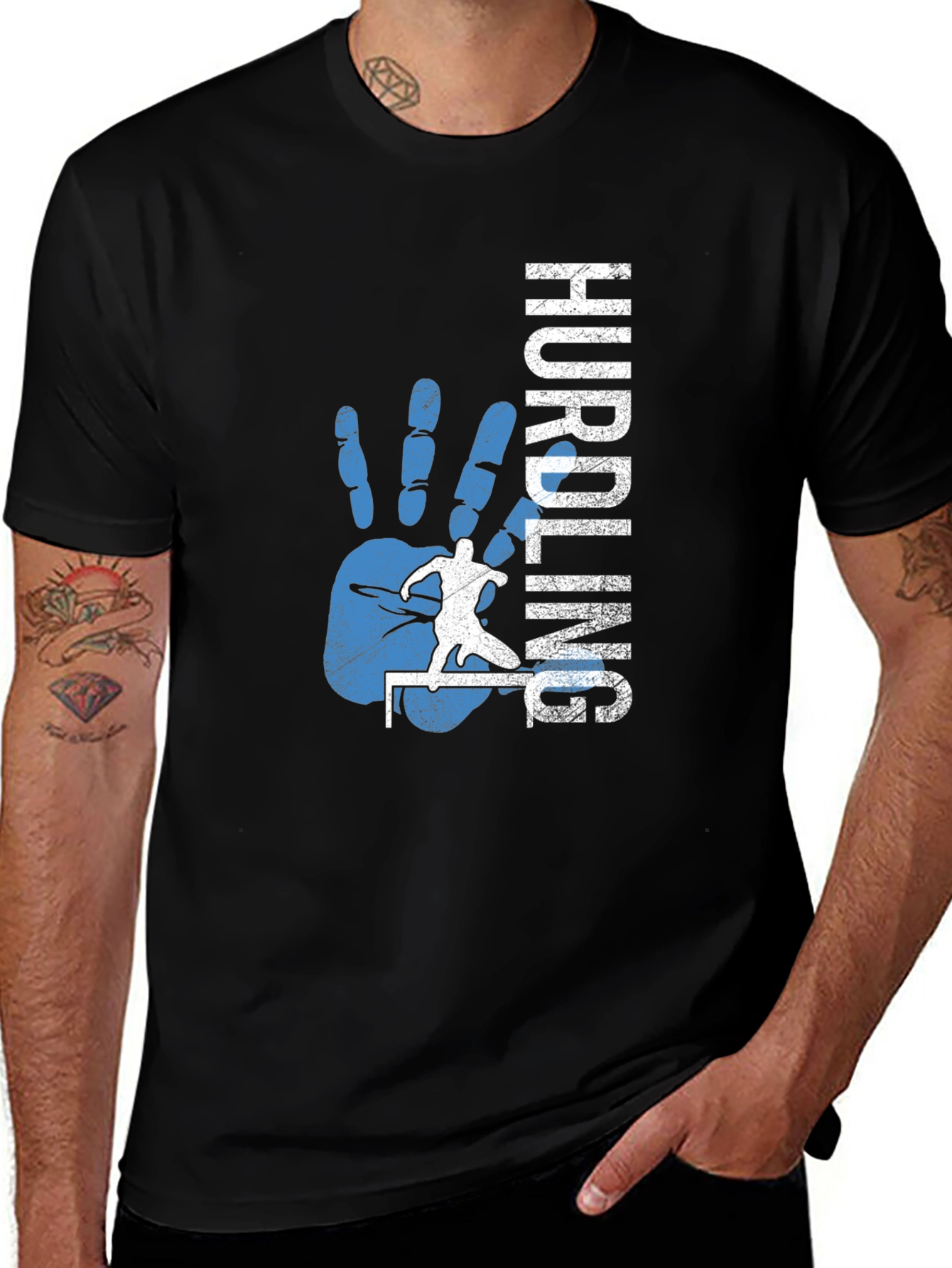 Hurdling Graphic Tee - Track and Field T-Shirt