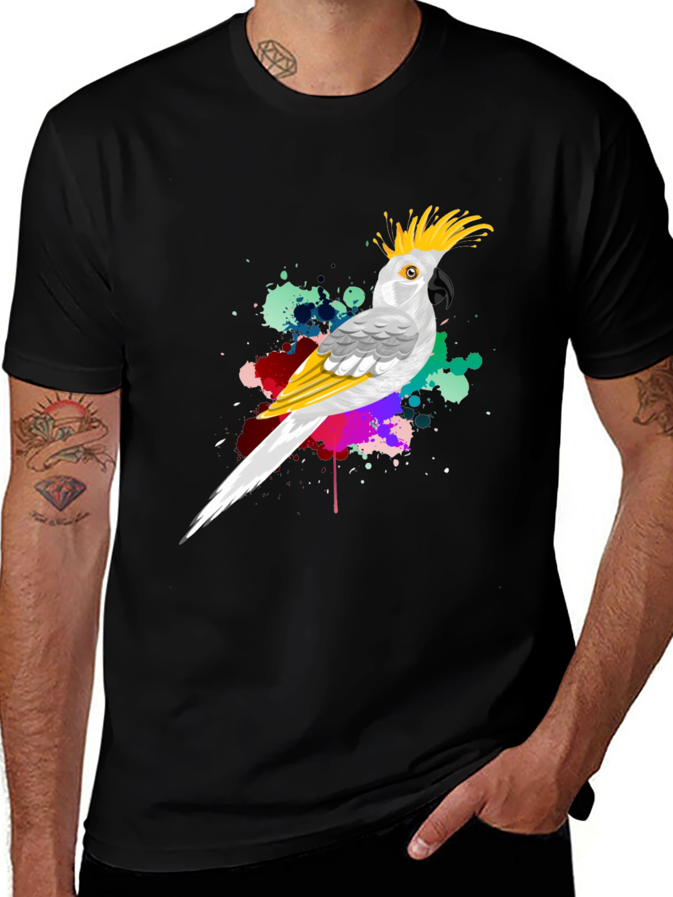 Variant 23 of Parrot Splash Men's Graphic Tee