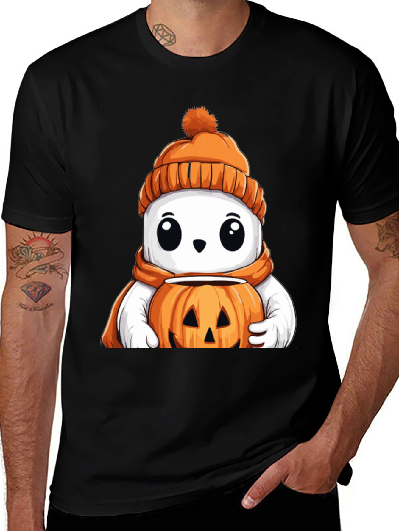 Variant 28 of Cute Halloween Ghost T-Shirt