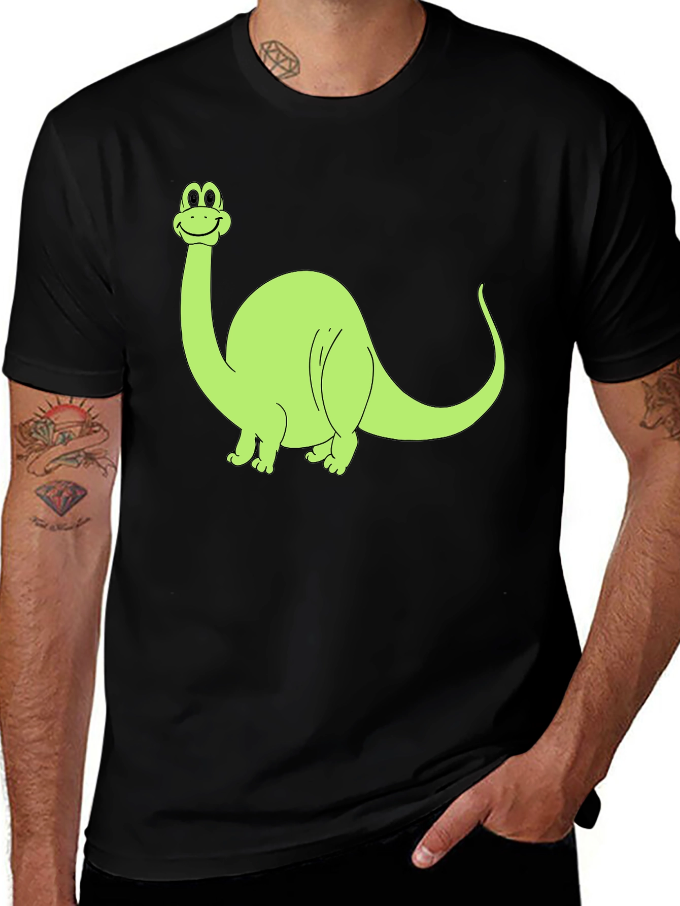 Variant 30 of Dino Graphic Tee - Black T-Shirt