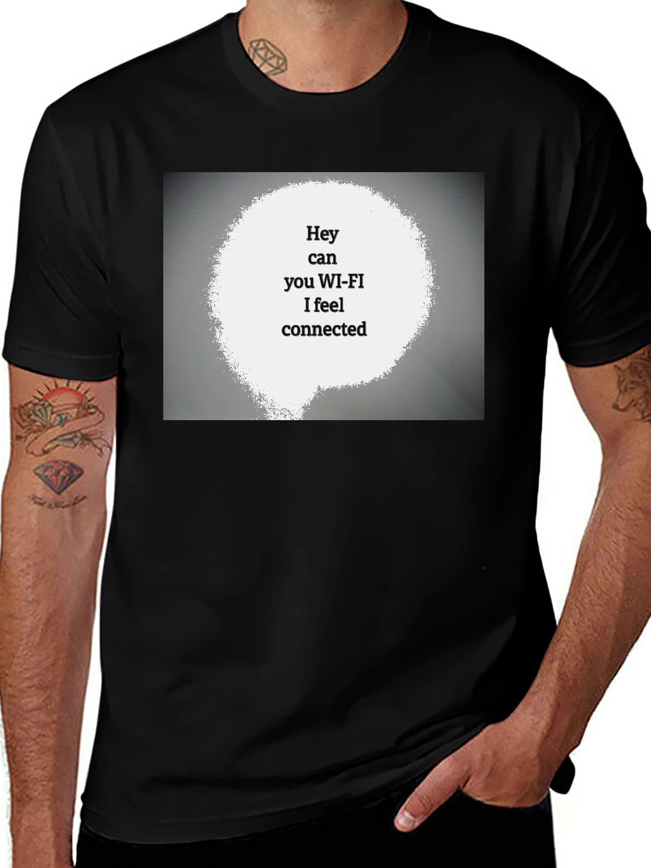 Variant 10 of Hey Can You WI-FI T-Shirt
