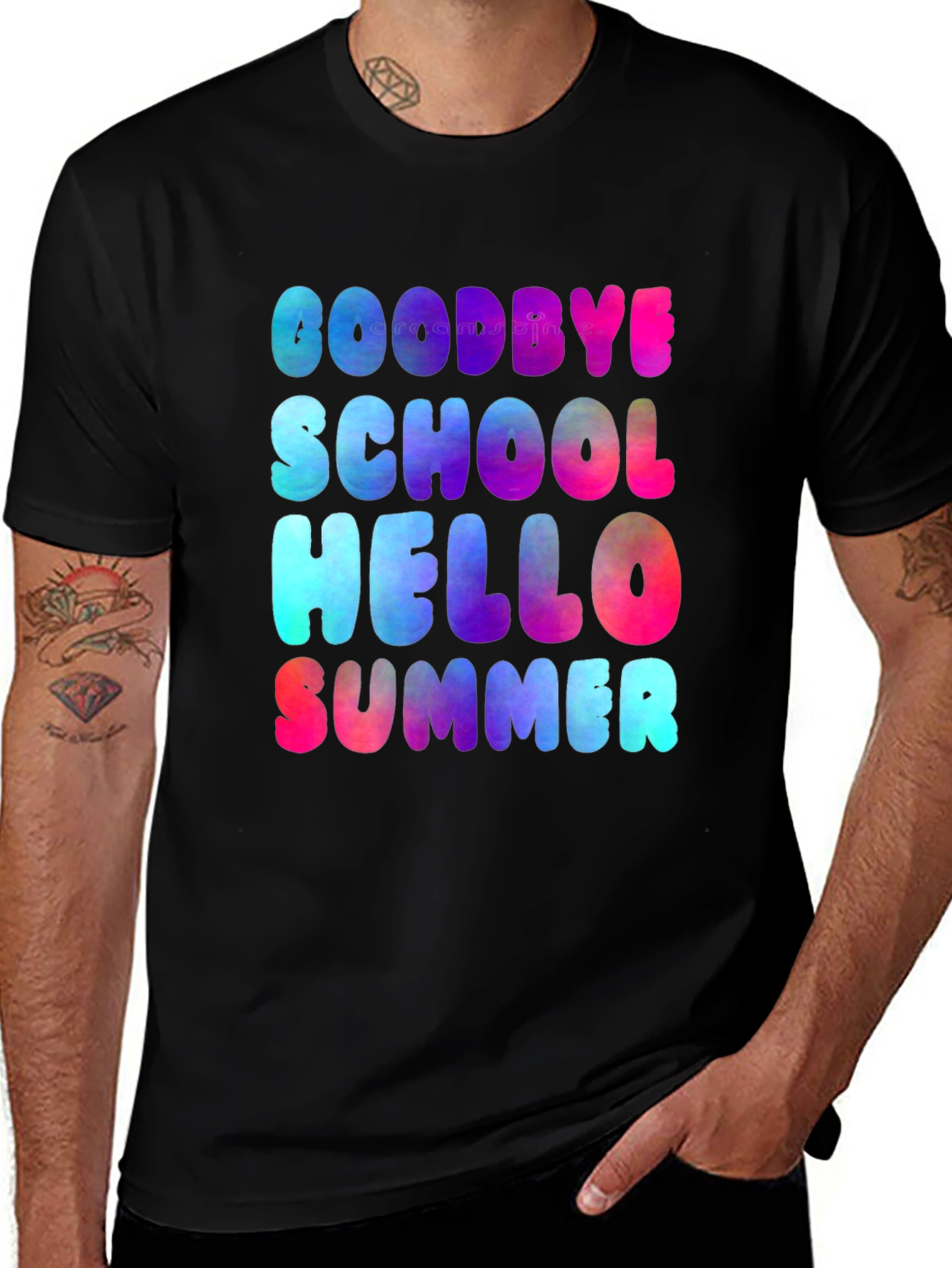 Goodbye School Hello Summer Graphic Tee