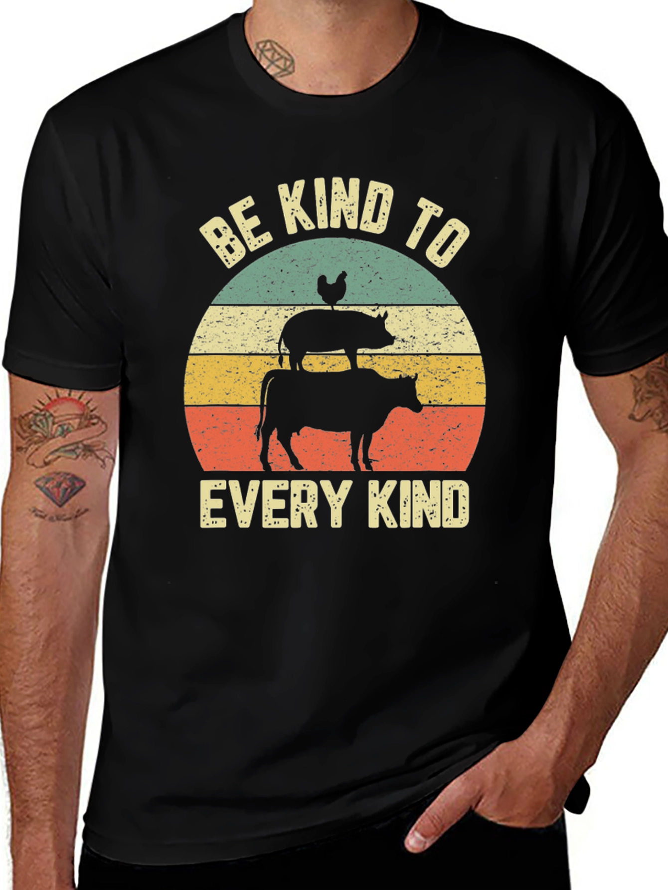 Variant 3 of Be Kind to Every Kind T-Shirt, Animal Lover Tee