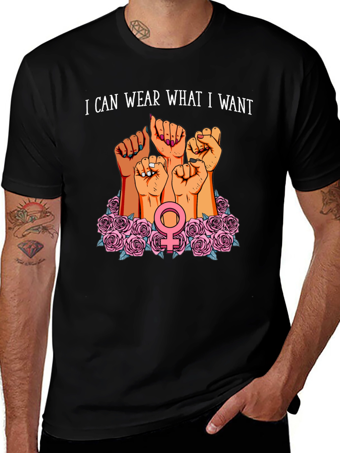 Variant 4 of Feminist Empowerment T-Shirt - I Can Wear What I Want
