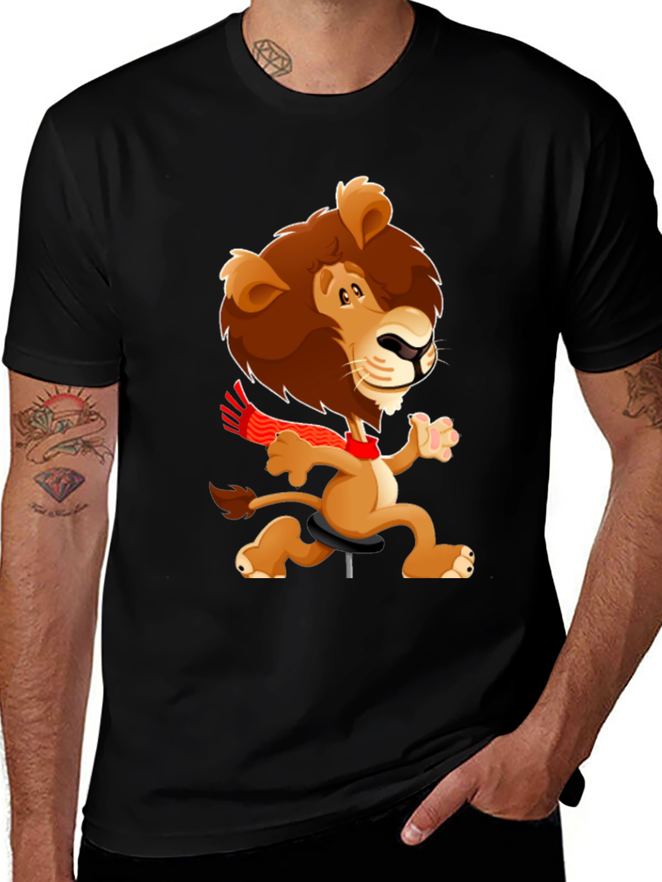 Variant 18 of Cartoon Lion T-Shirt - Fun & Unique Design