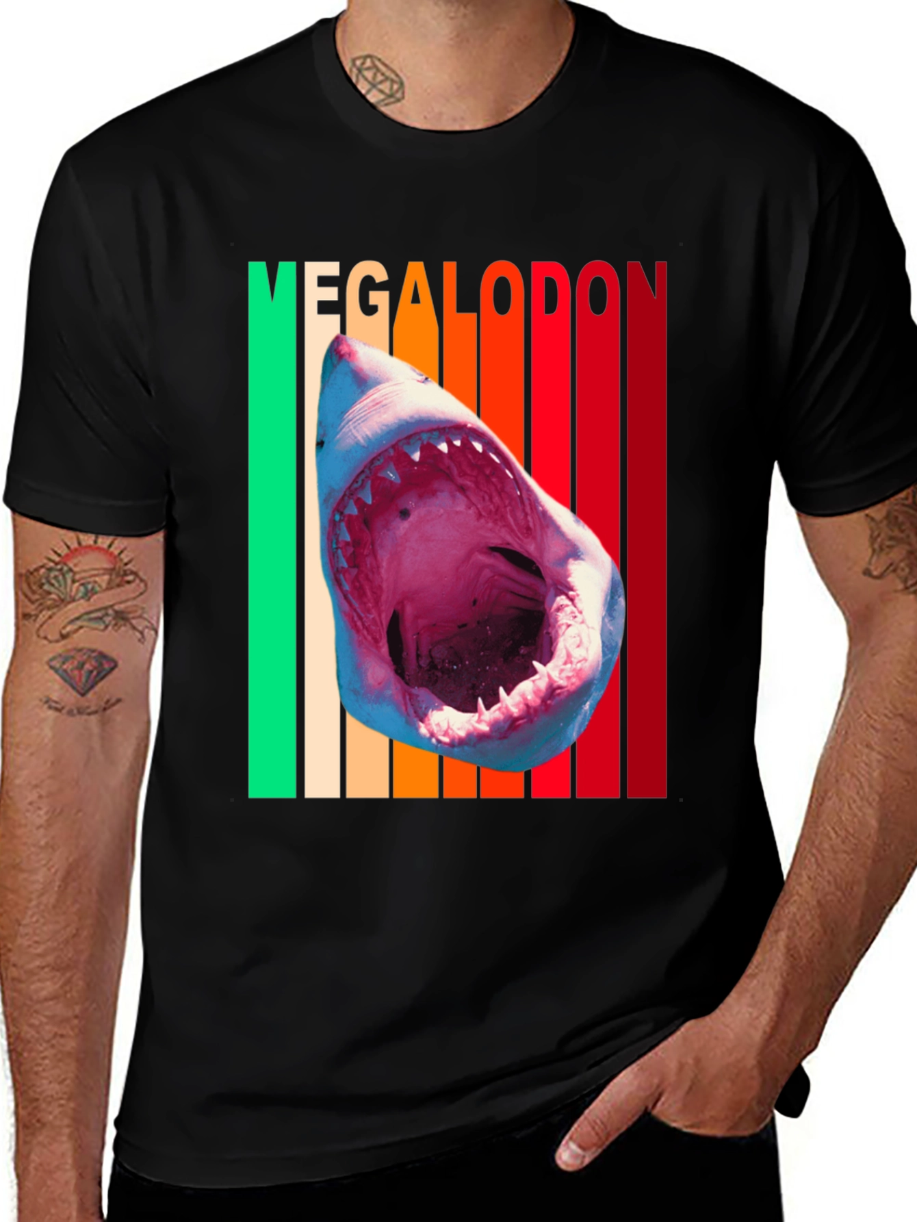 Variant 24 of Megalodon Shark Graphic Tee